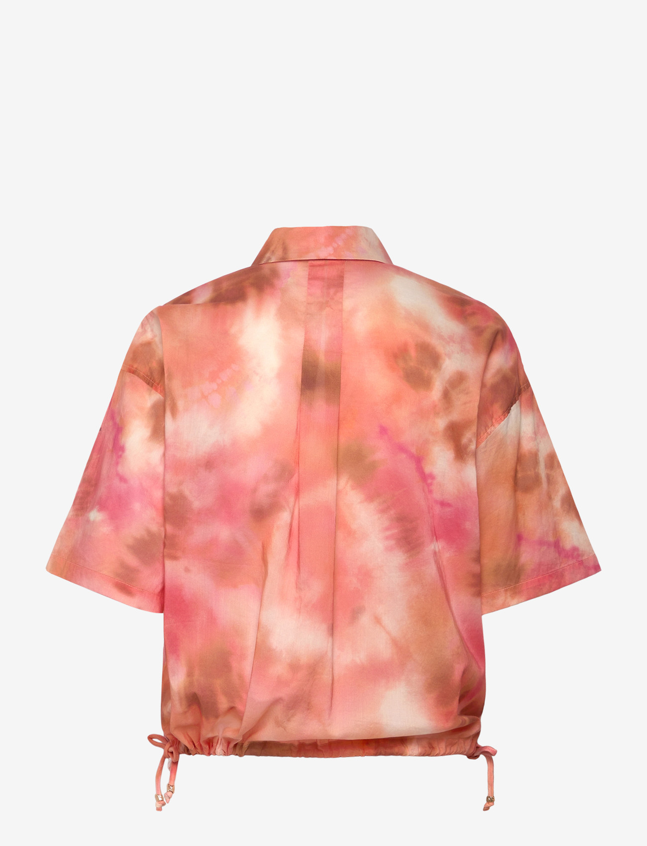 Dante6 - Dante6-Bardot cropped printed shirt - kurzärmlige hemden - multicolour - 1