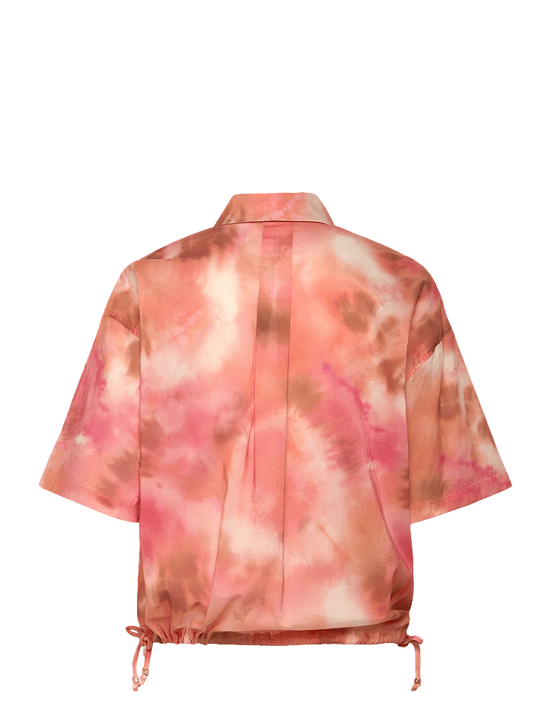Dante6 - Dante6-Bardot cropped printed shirt - kurzärmlige hemden - multicolour - 1