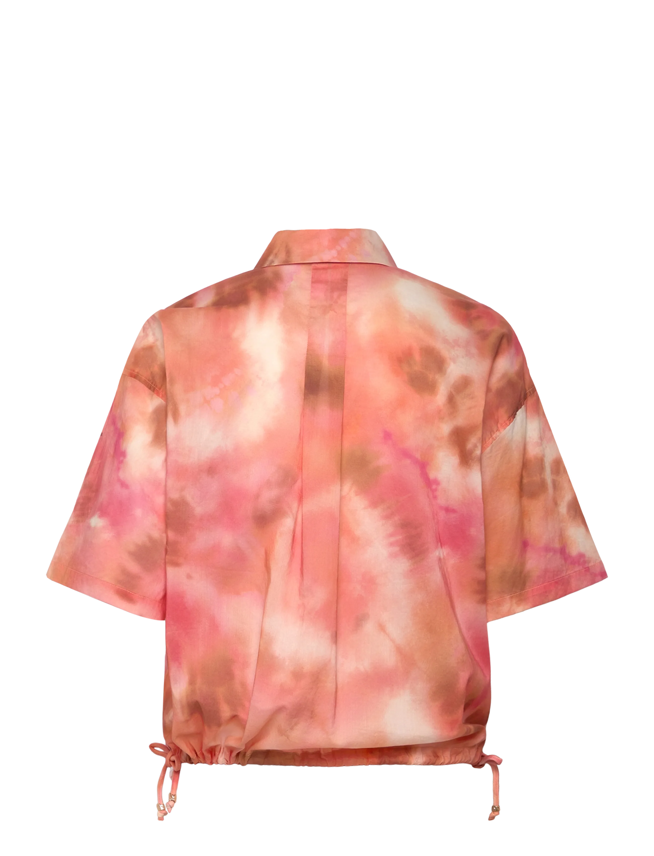 Dante6 - Dante6-Bardot cropped printed shirt - kortærmede skjorter - multicolour - 1