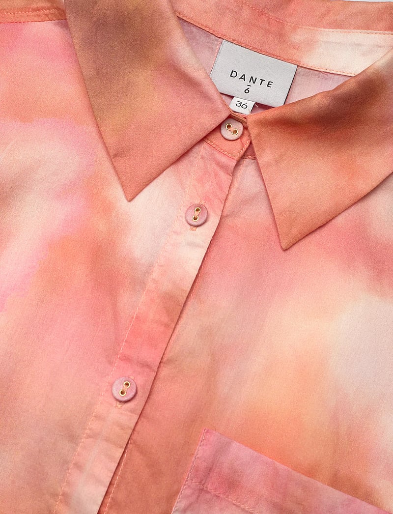 Dante6 - Dante6-Bardot cropped printed shirt - kurzärmlige hemden - multicolour - 2