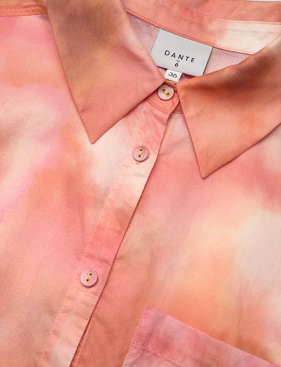 Dante6 - Dante6-Bardot cropped printed shirt - kortærmede skjorter - multicolour - 2