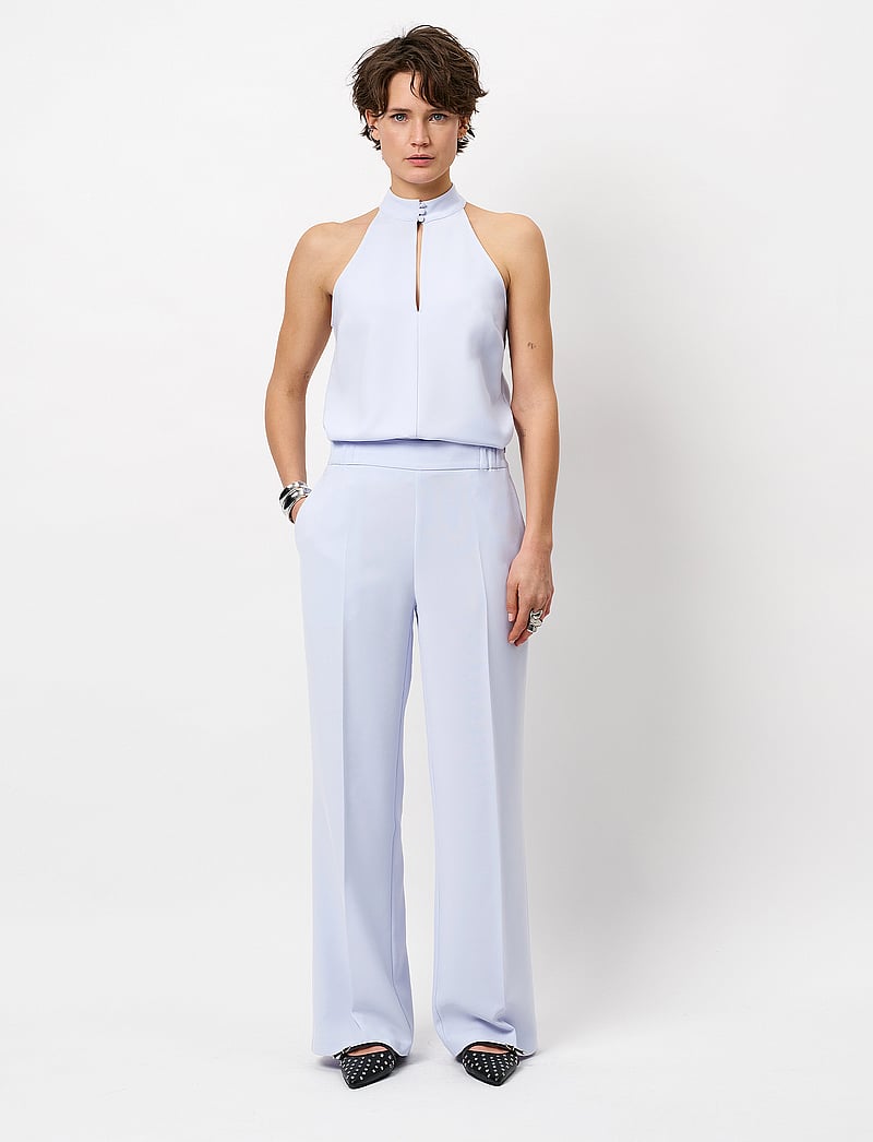 Dante6 - Dante6-Fabri elasticated wide leg pants - hosen mit weitem bein - crystal blue - 0