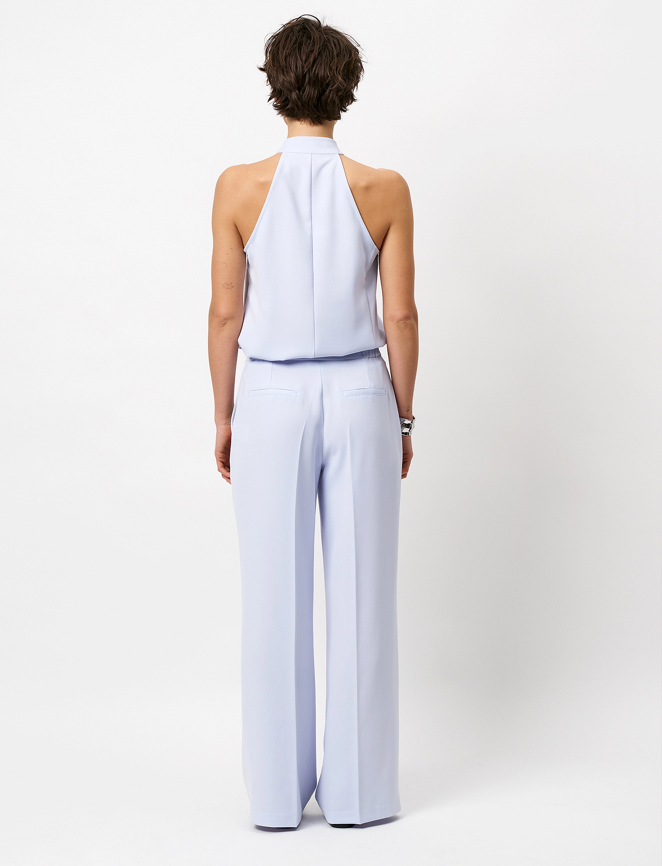Dante6 - Dante6-Dece drapey halter top - Ärmellose tops - crystal blue - 4