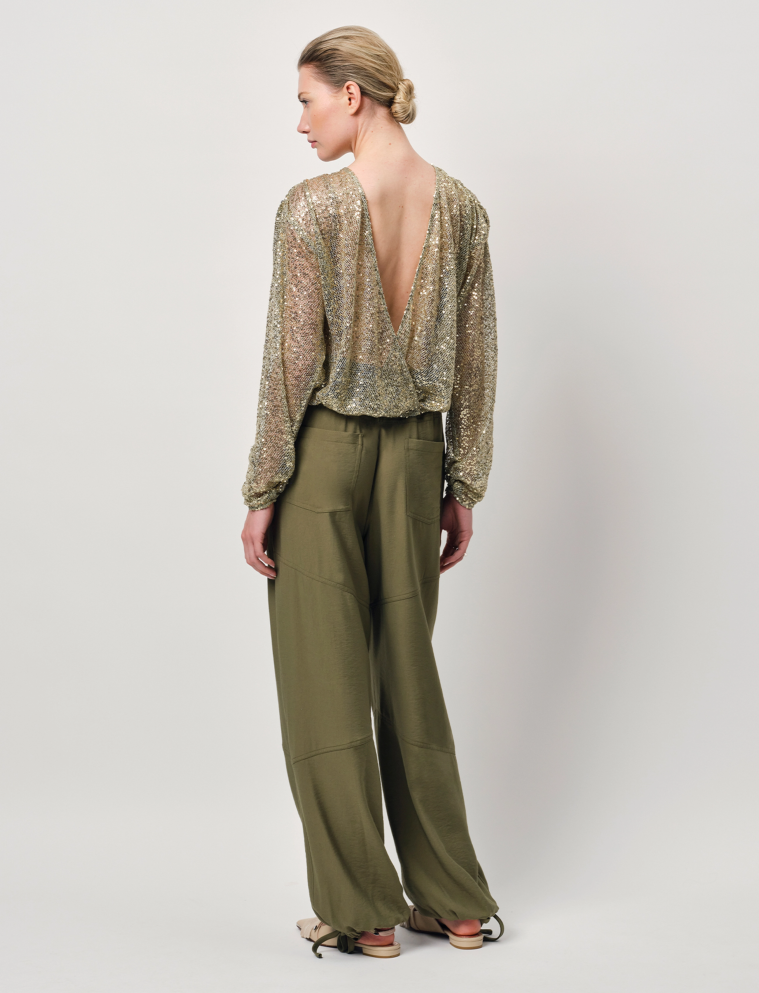 Dante6 - Dante6-Crazyabout sequins cardigan - sunlit grass - 4