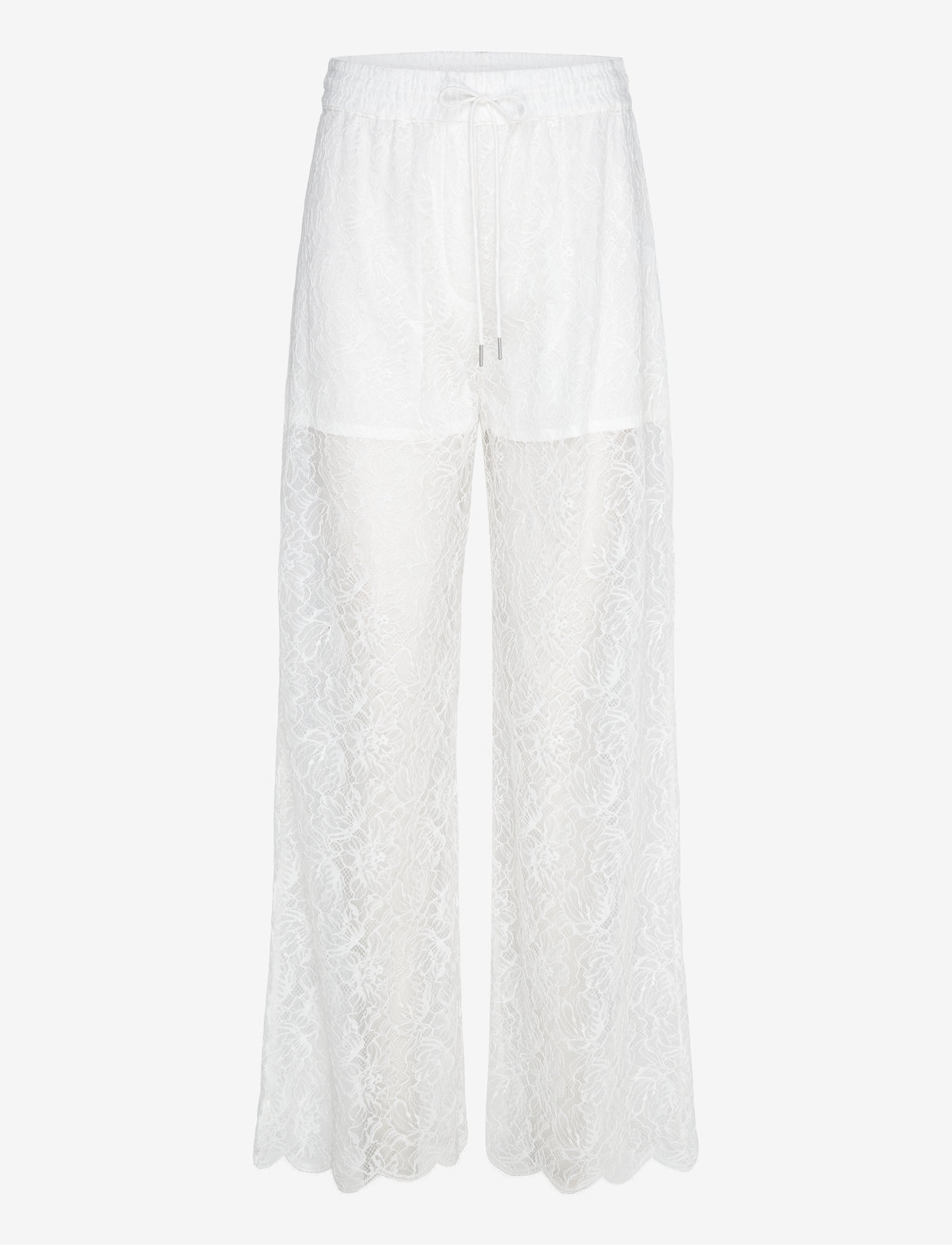 Dante6 - Dante6-Shiloh straight leg lace pants - bukser med brede ben - milk white - 1