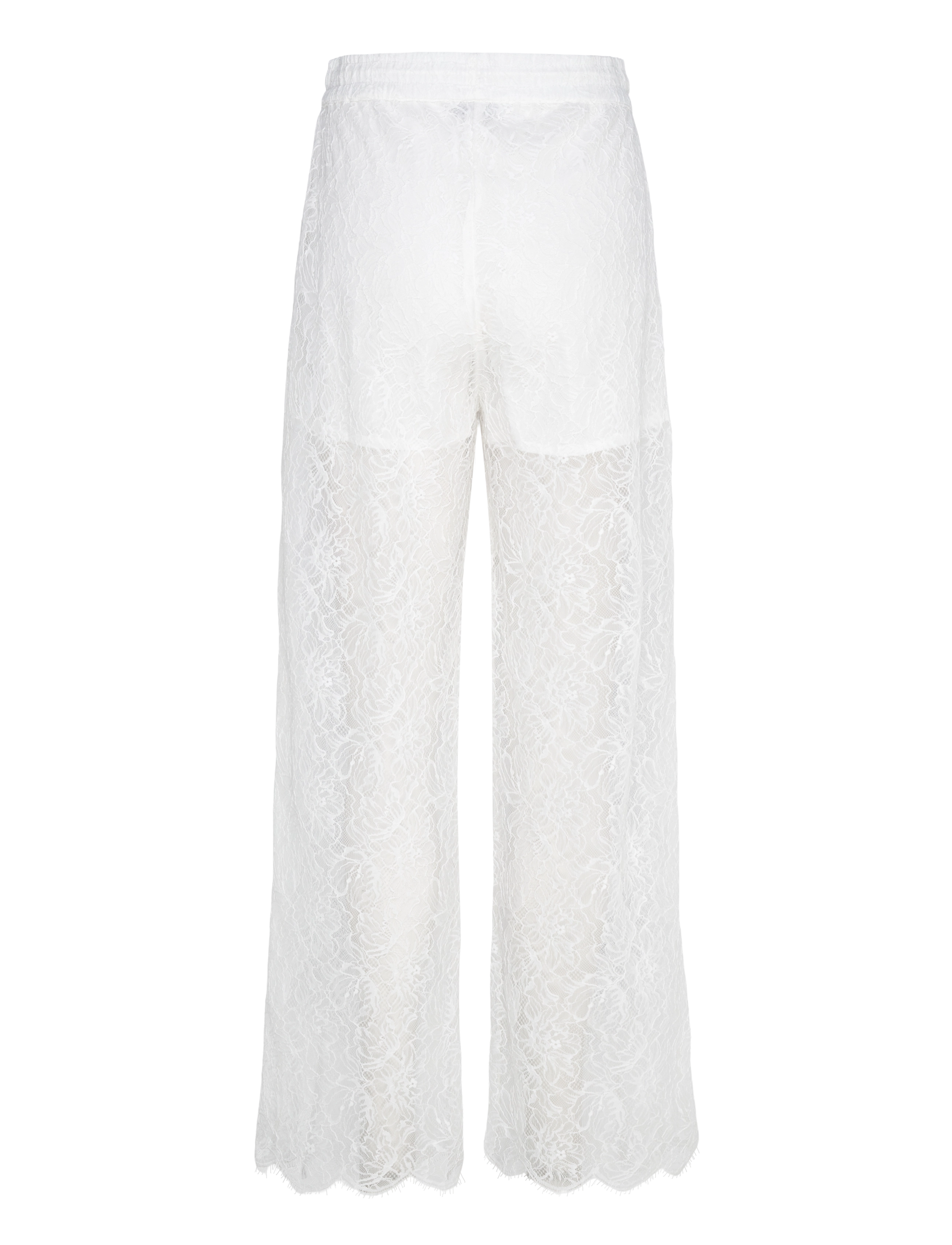 Dante6 - Dante6-Shiloh straight leg lace pants - bukser med brede ben - milk white - 2
