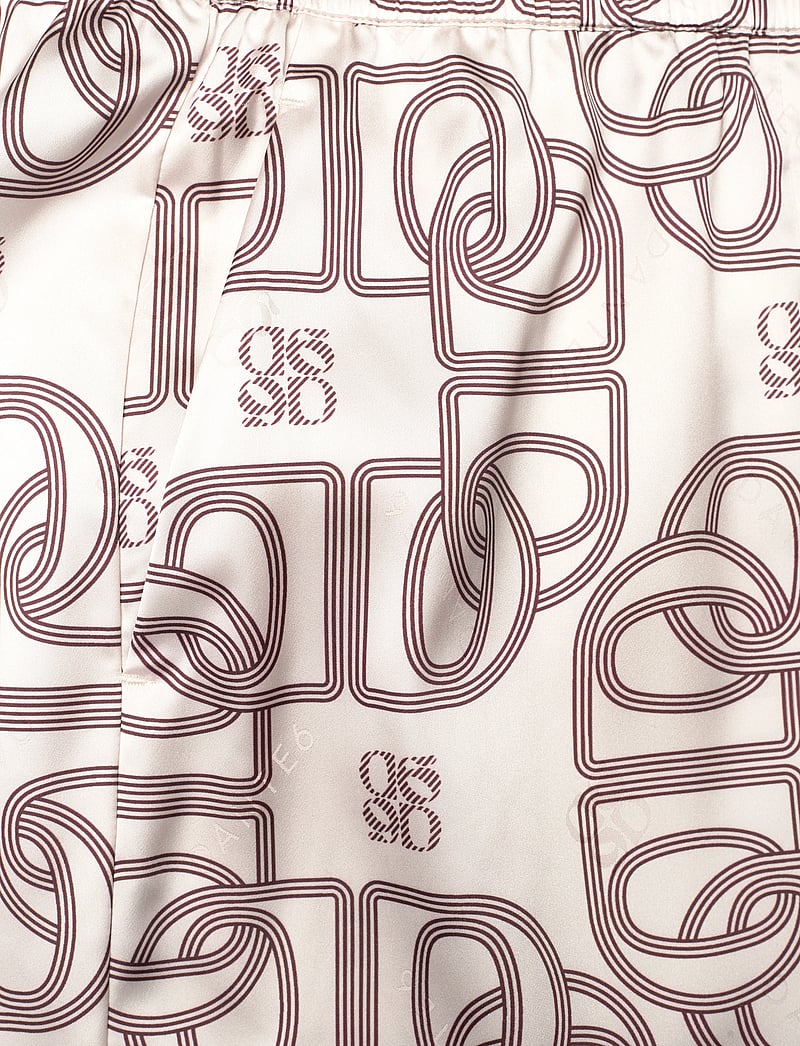 Dante6 - Dante6-Teo logo printed wide leg pants - hosen mit weitem bein - butter cream - 4