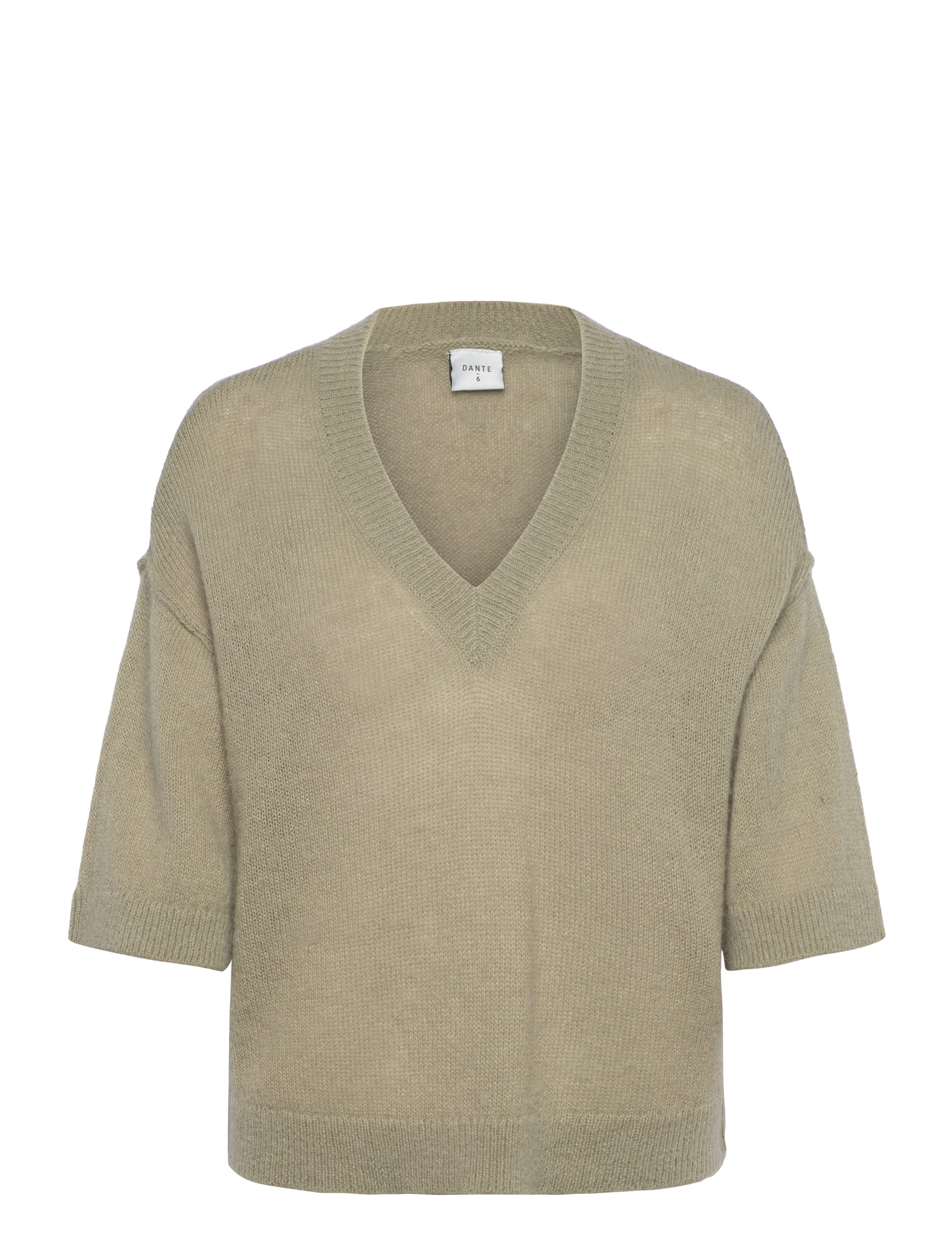 Dante6 Dante6-Talya V-neck sweater - Kläder - SUNLIT GRASS / green