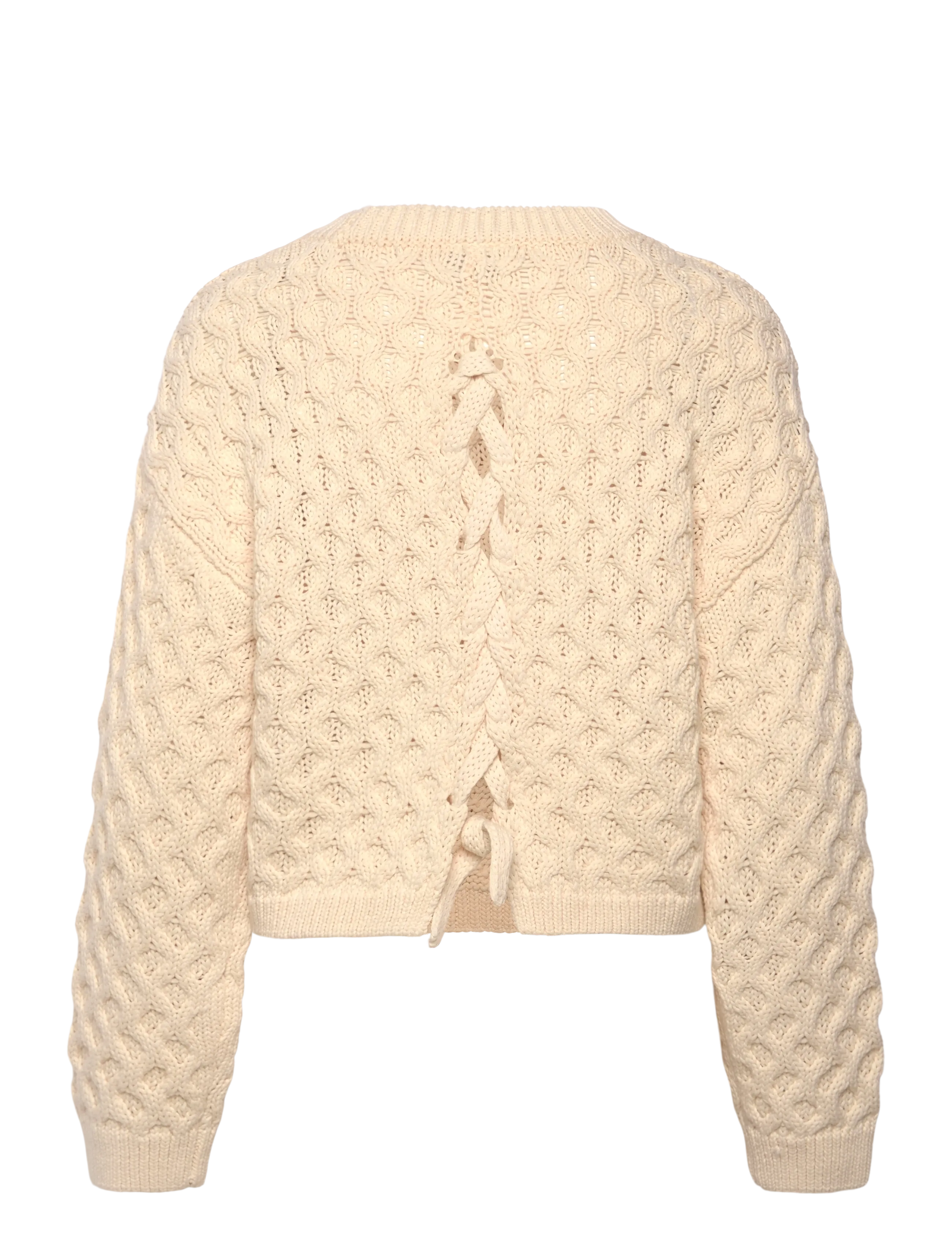 Dante6 - Dante6-Tulsa open back cable sweat - swetry - butter cream - 1