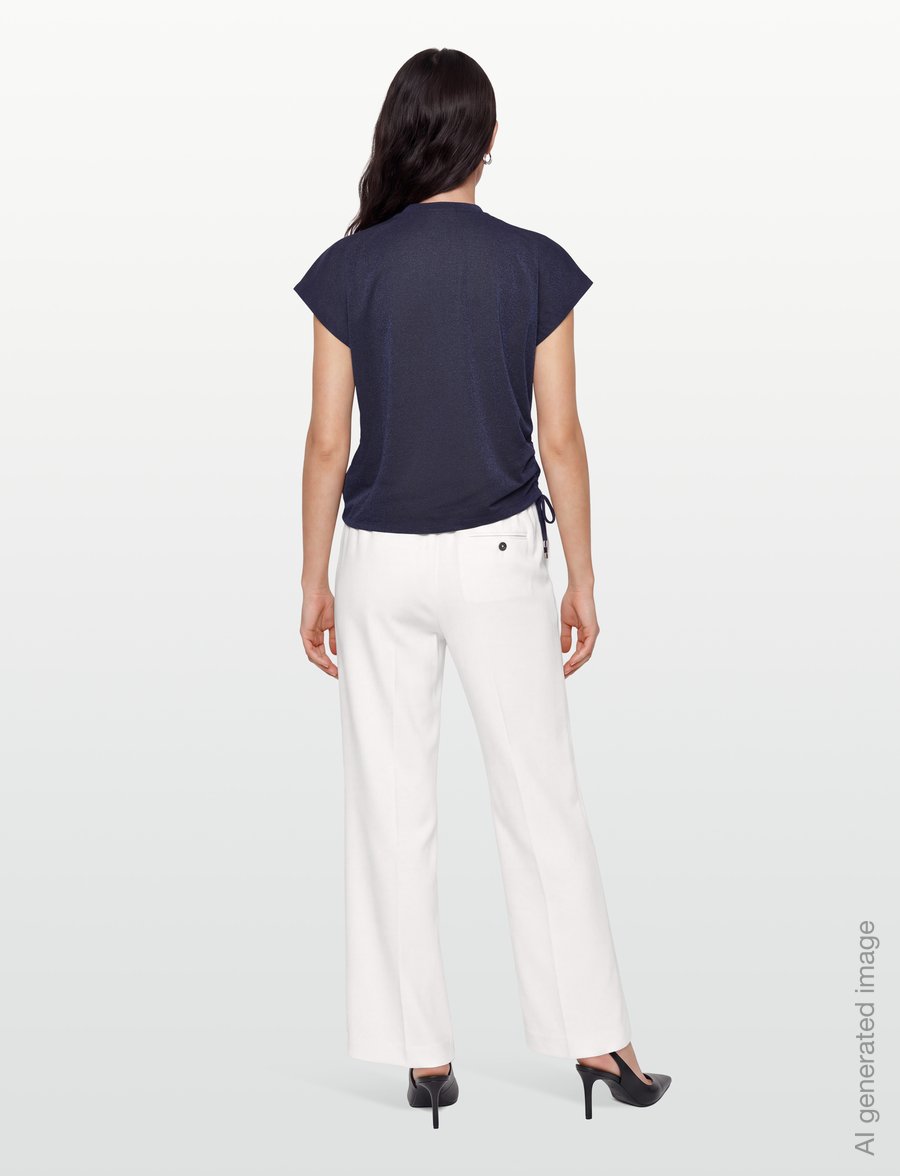 Dante6 - Dante6-Guizy lurex detailed top - t-shirts - sapphire blue - 5