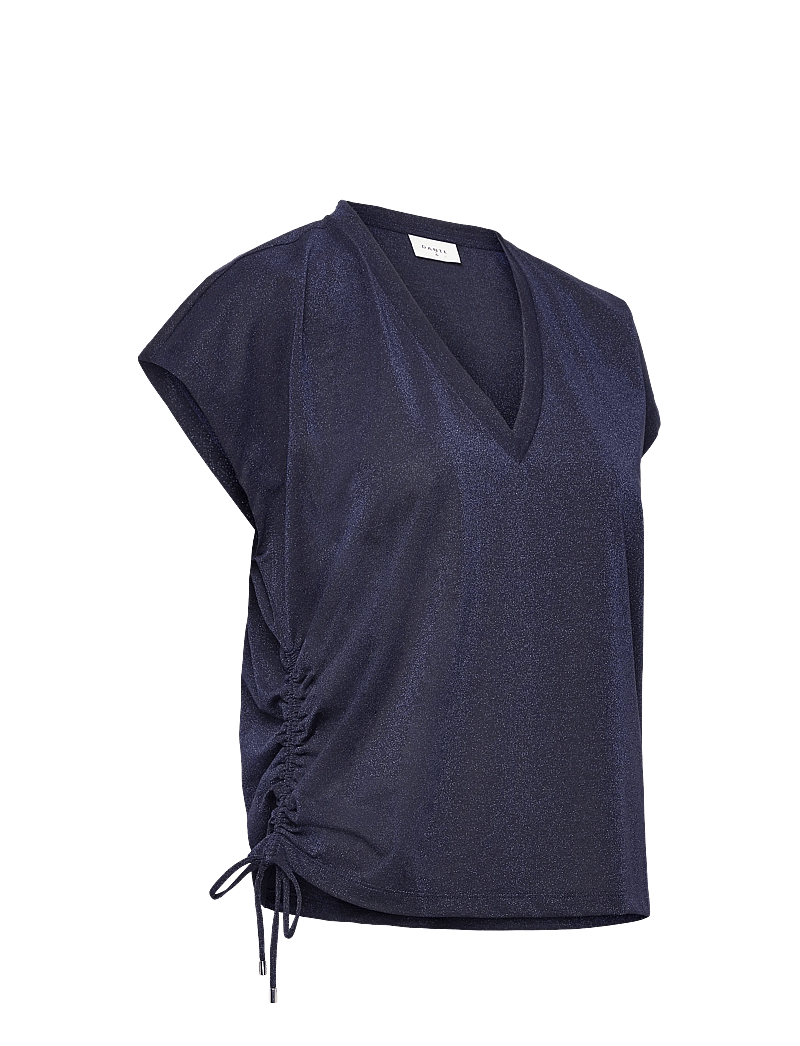 Dante6 - Dante6-Guizy lurex detailed top - t-shirts - sapphire blue - 2