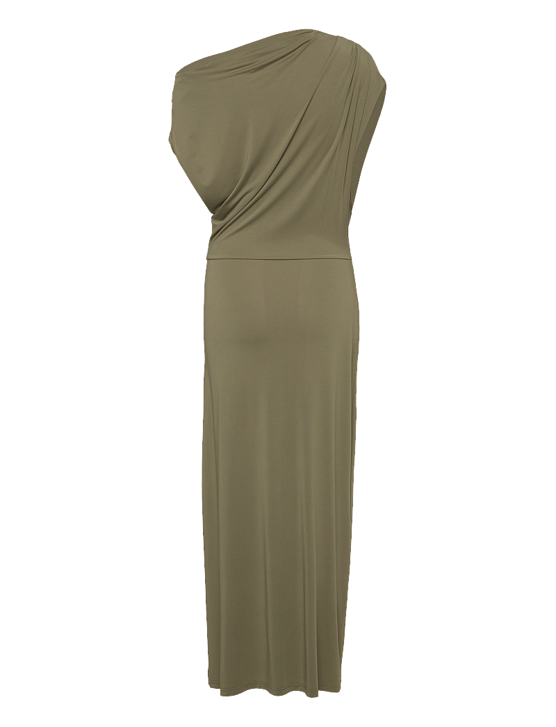 Dante6 - Dante6-Jett off-shoulder jersey dress - maxiklänningar - olive glow - 2