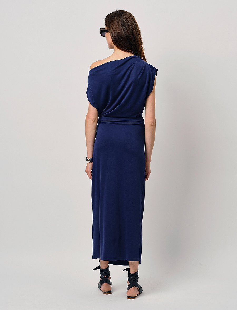 Dante6 - Dante6-Jett off-shoulder jersey dress - maxi kjoler - sapphire blue - 4