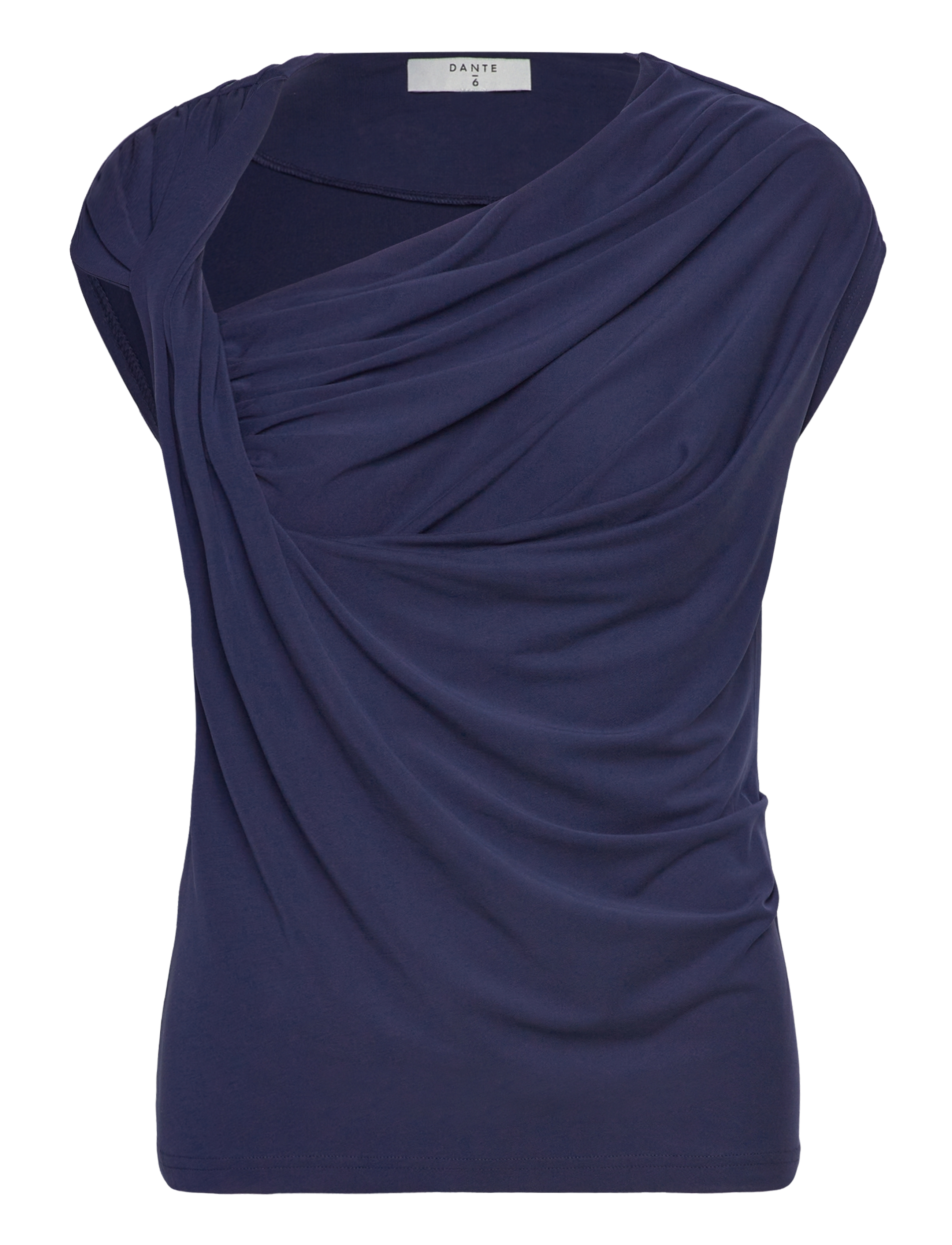 Dante6 Dante6-Vicente twist detail jersey top - T-särgid ja alussärgid - SAPPHIRE BLUE / navy