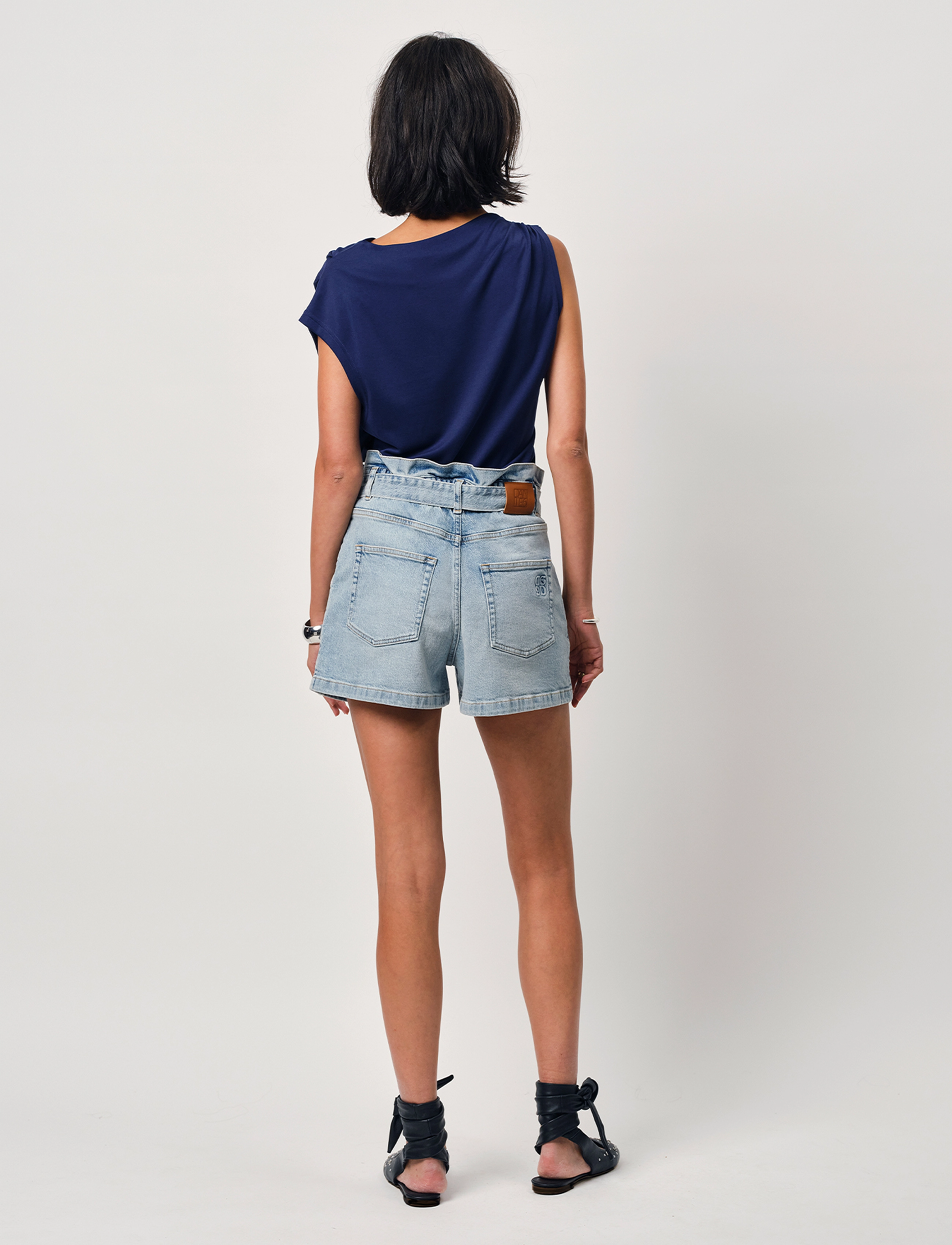 Dante6 - Dante6-Vicente twist detail jersey top - Ärmellose tops - sapphire blue - 3