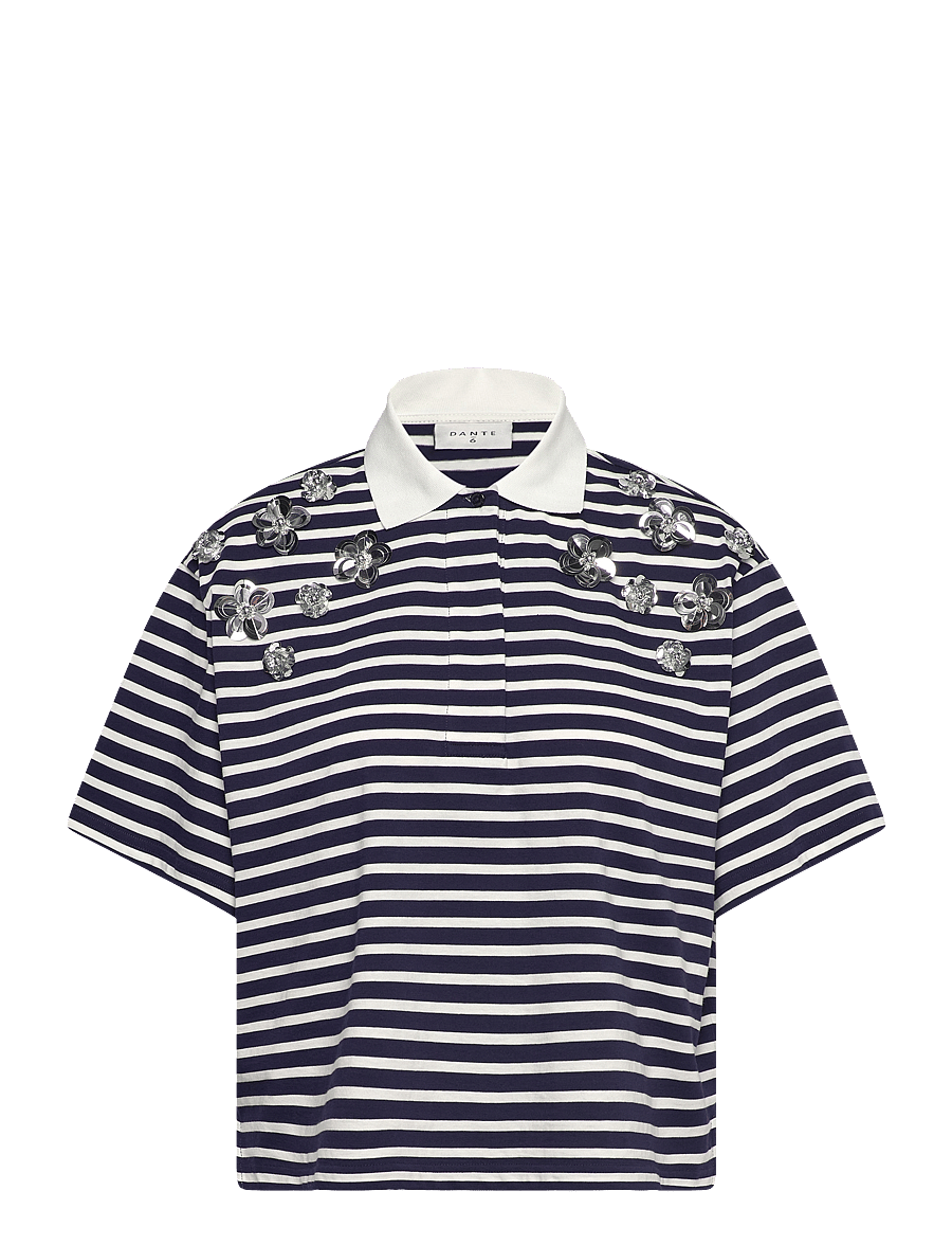 Dante6 - Dante6-Titan embellished polo shirt - polos - sapphire blue - 1