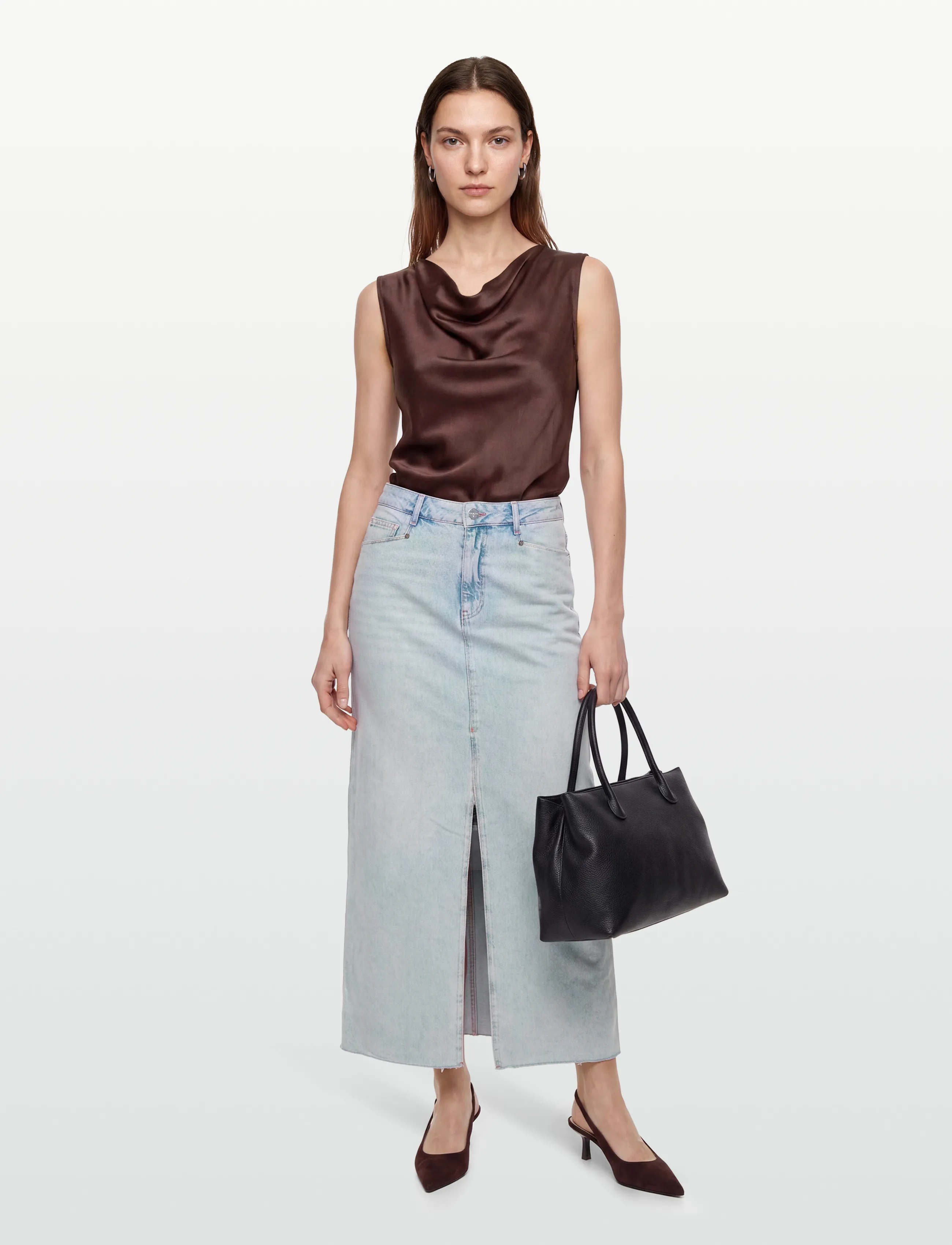 Dante6 -Feral Denim Maxi Skirt, 42, Röcke, Blau - Frauen