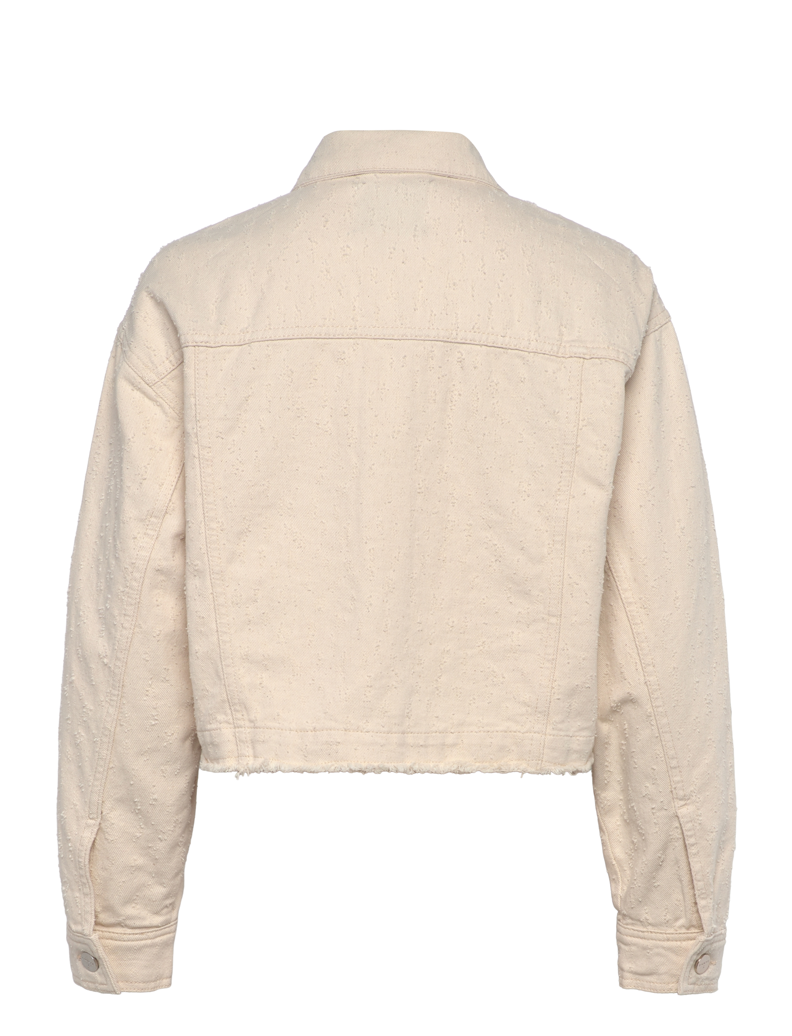 Dante6 - Dante6-Vanves distressed cropped jeans jacket - frühlingsjacken - butter cream - 2