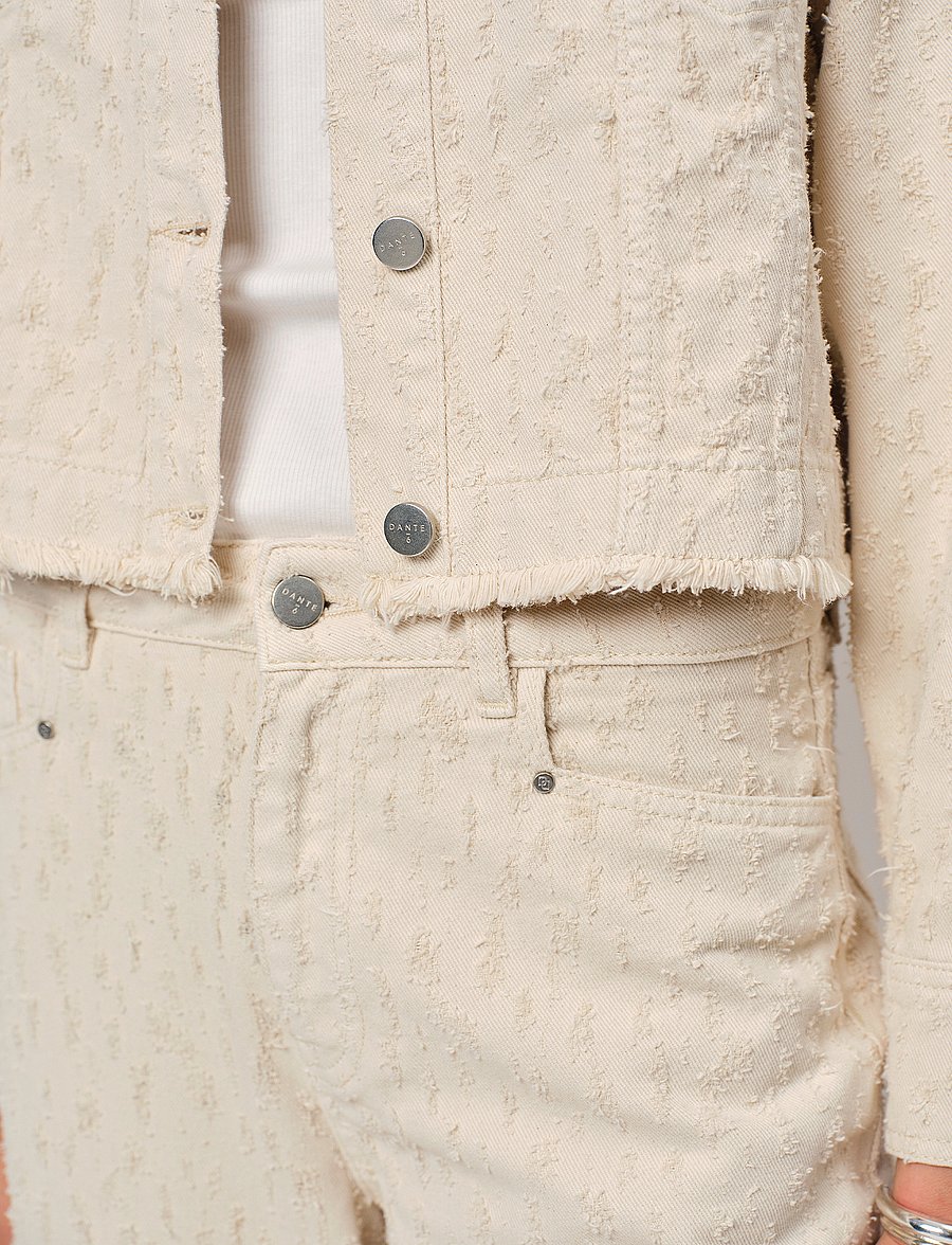 Dante6 - Dante6-Nuit distressed wide leg jeans - wijde broeken - butter cream - 3