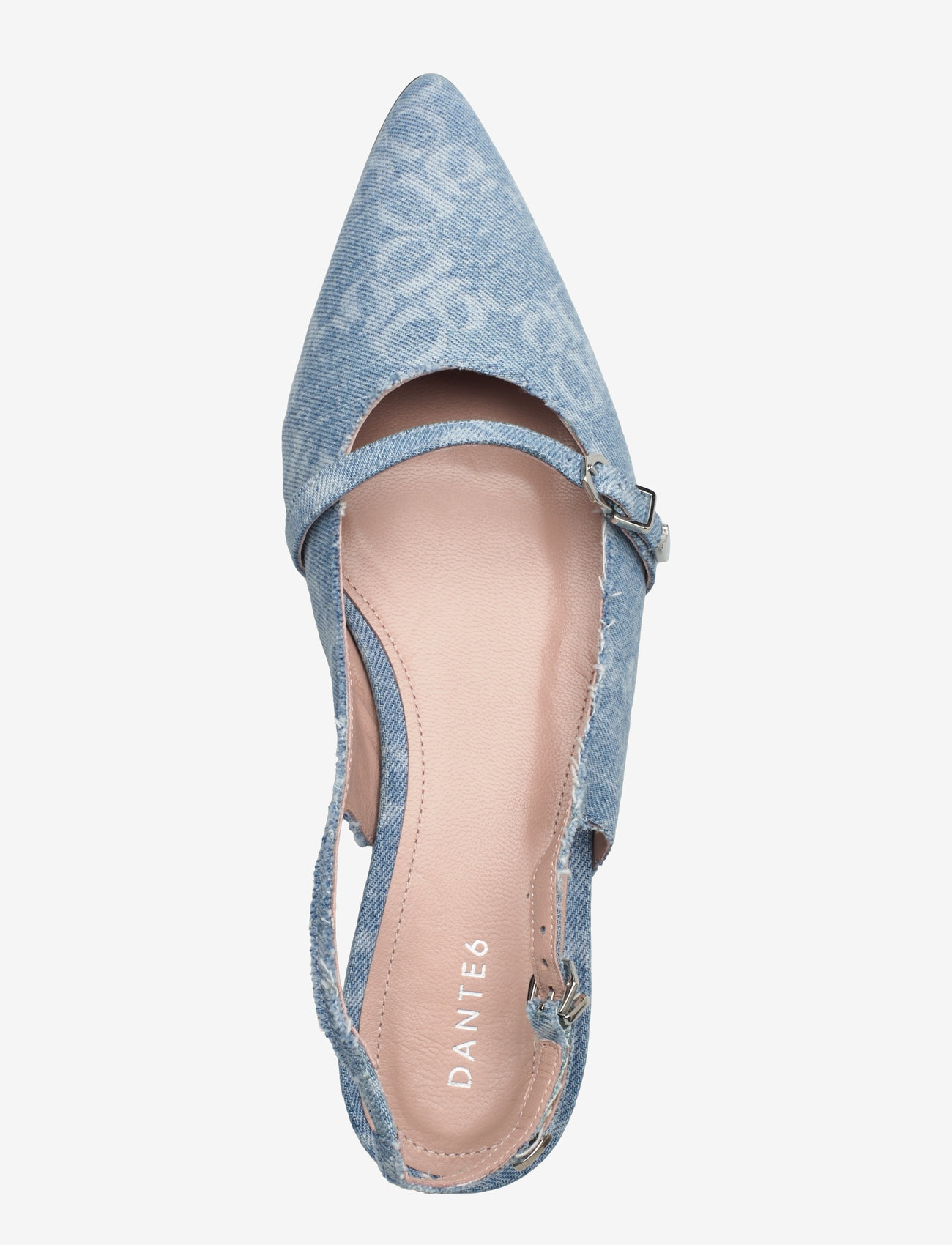 Dante6 - Dante6-Cinque denim flat slingbacks - skywash blue - 4