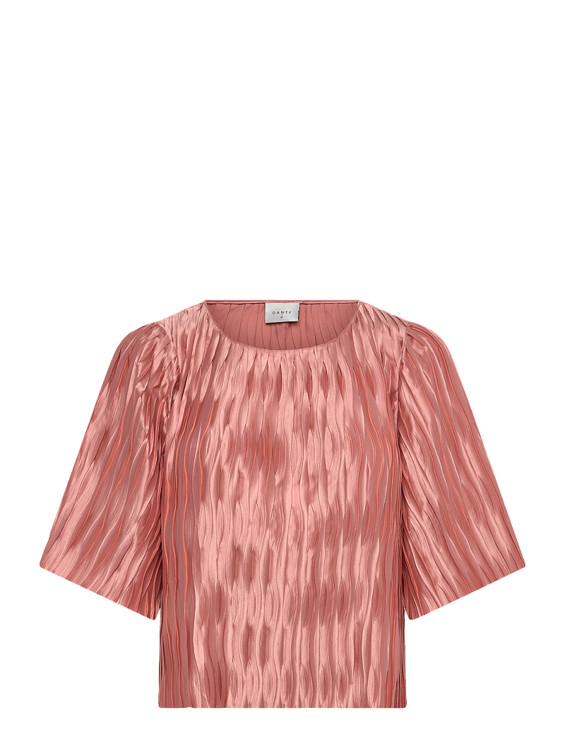 Dante6 - Dante6-Lelia plissé top - kurzämlige blusen - antique blush - 0