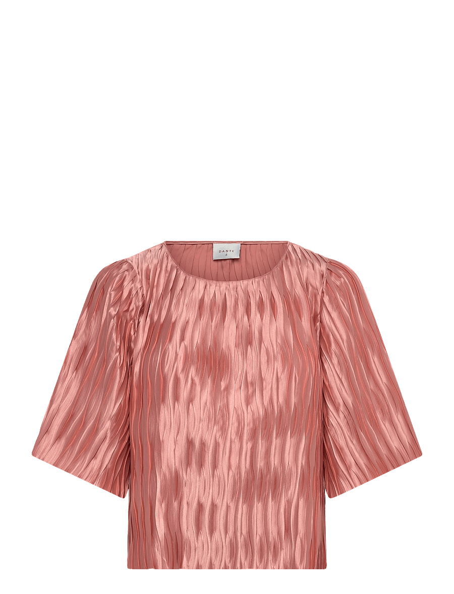 Dante6 - Dante6-Lelia plissé top - kortærmede bluser - antique blush - 0