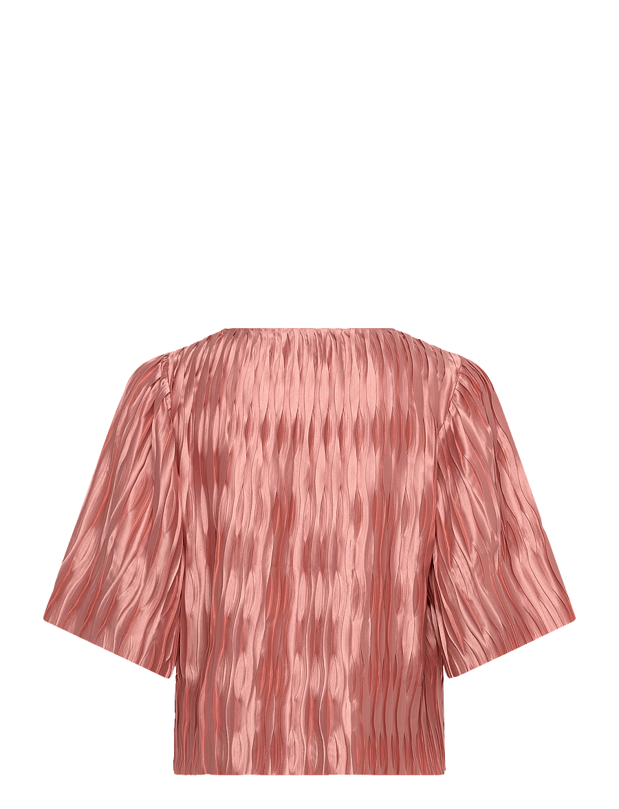 Dante6 - Dante6-Lelia plissé top - kortærmede bluser - antique blush - 1