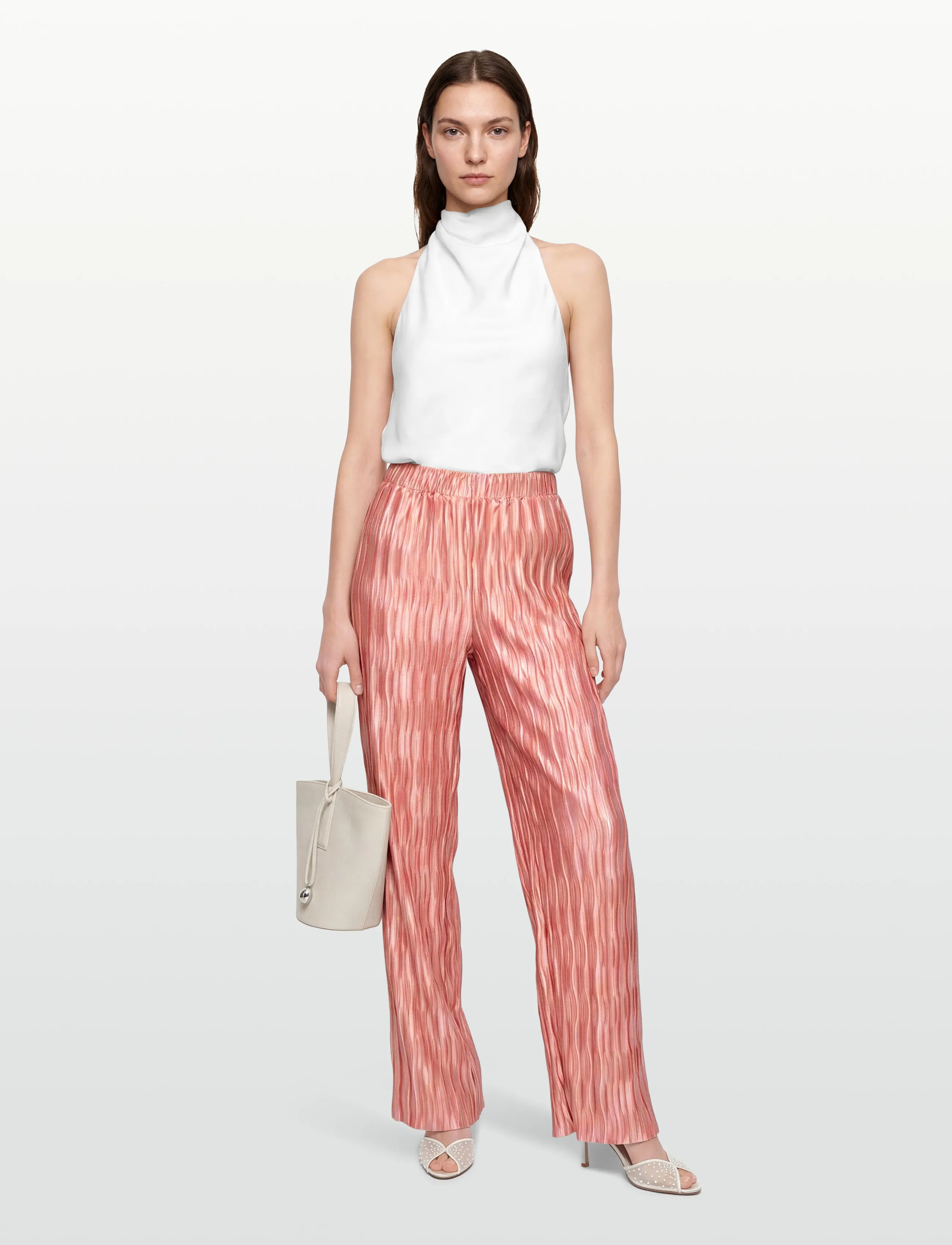 Dante6 Dante6-Lilium Plissé Pants, 38, Pink, Bukser > Brede Ben, Dame