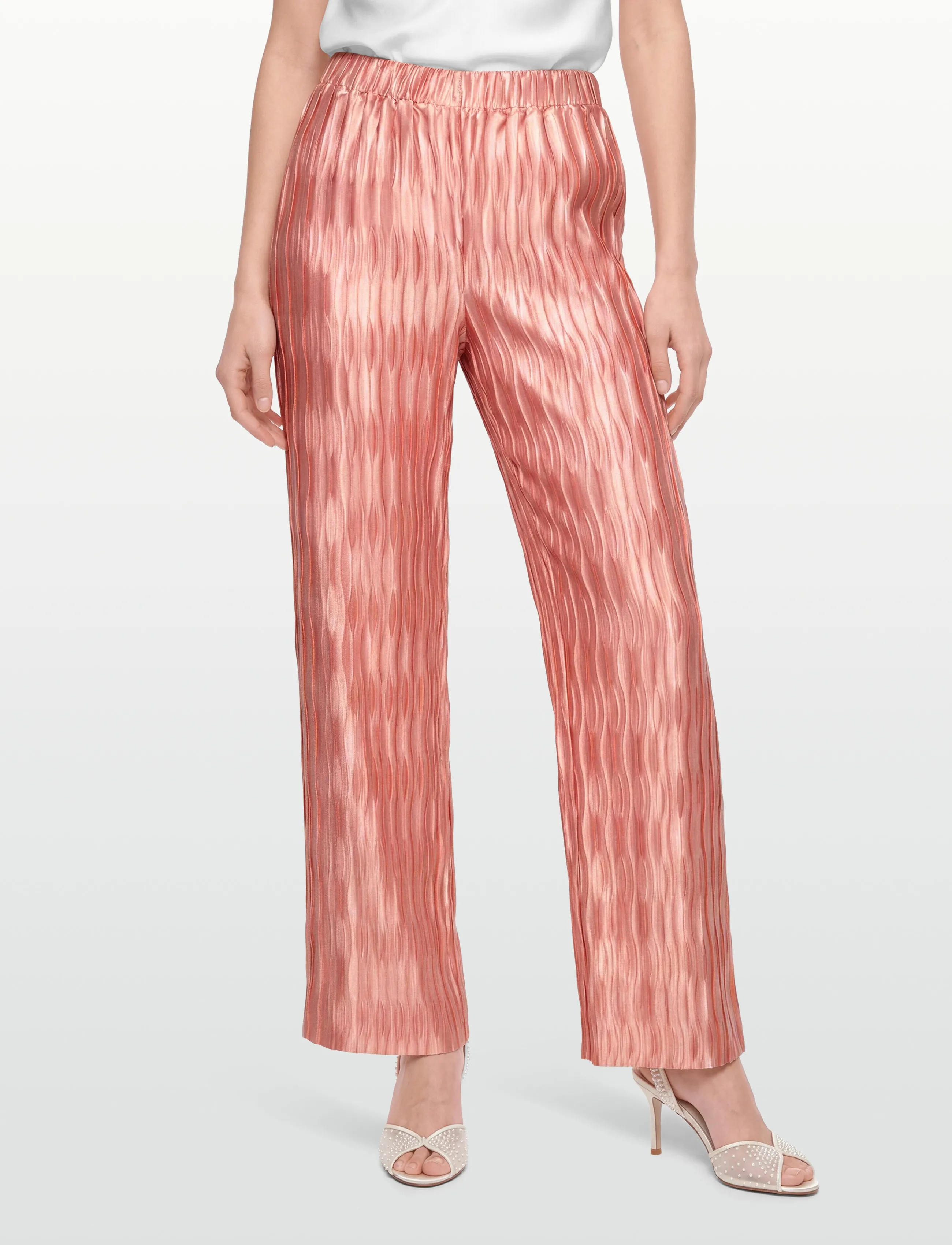 Dante6 - Dante6-Lilium plissé pants - hosen mit weitem bein - antique blush - 3