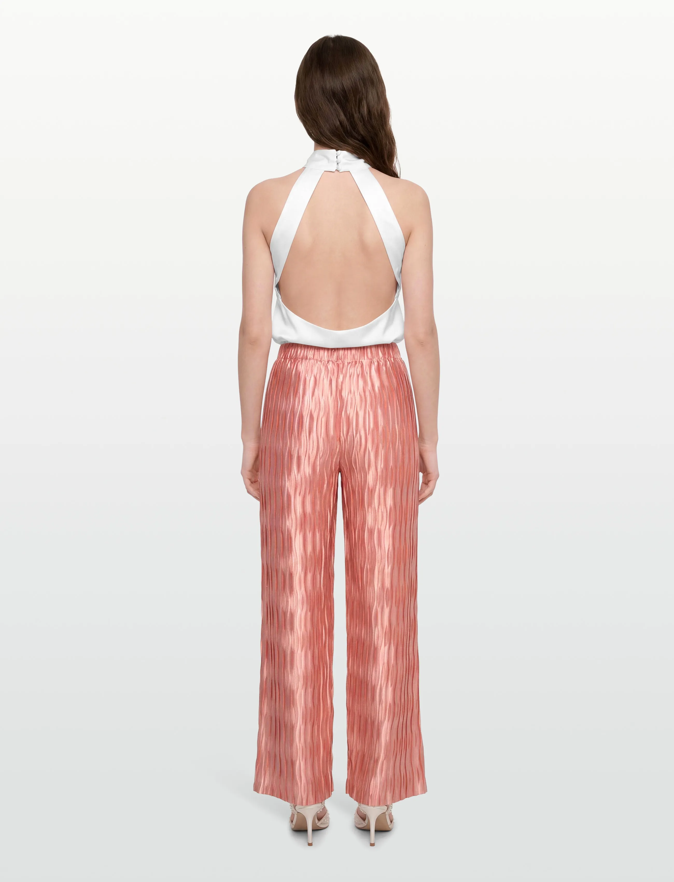 Dante6 - Dante6-Lilium plissé pants - hosen mit weitem bein - antique blush - 4