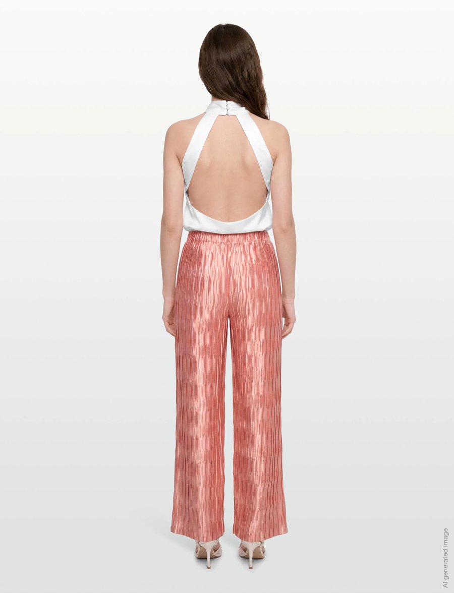 Dante6 - Dante6-Lilium plissé pants - bukser med brede ben - antique blush - 4