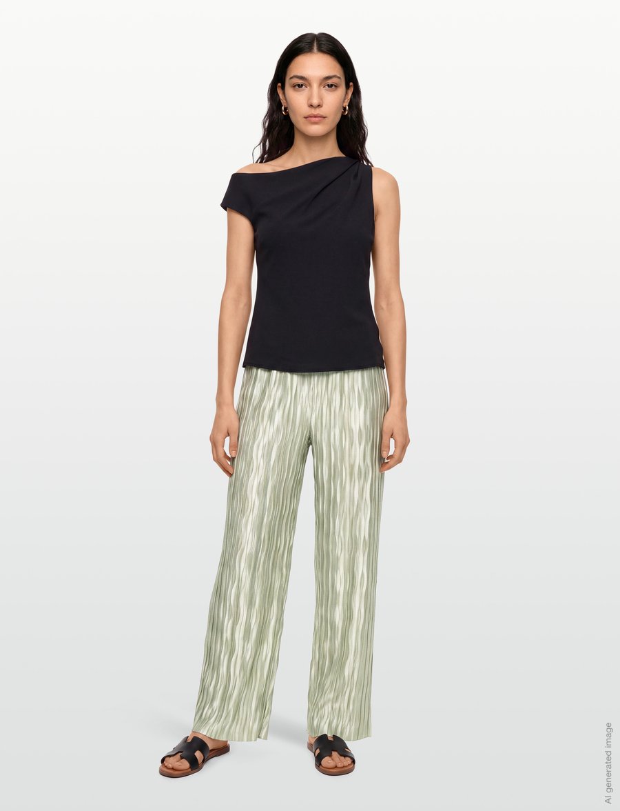 Dante6 - Dante6-Lilium plissé pants - bukser med brede ben - soft pistachio - 0