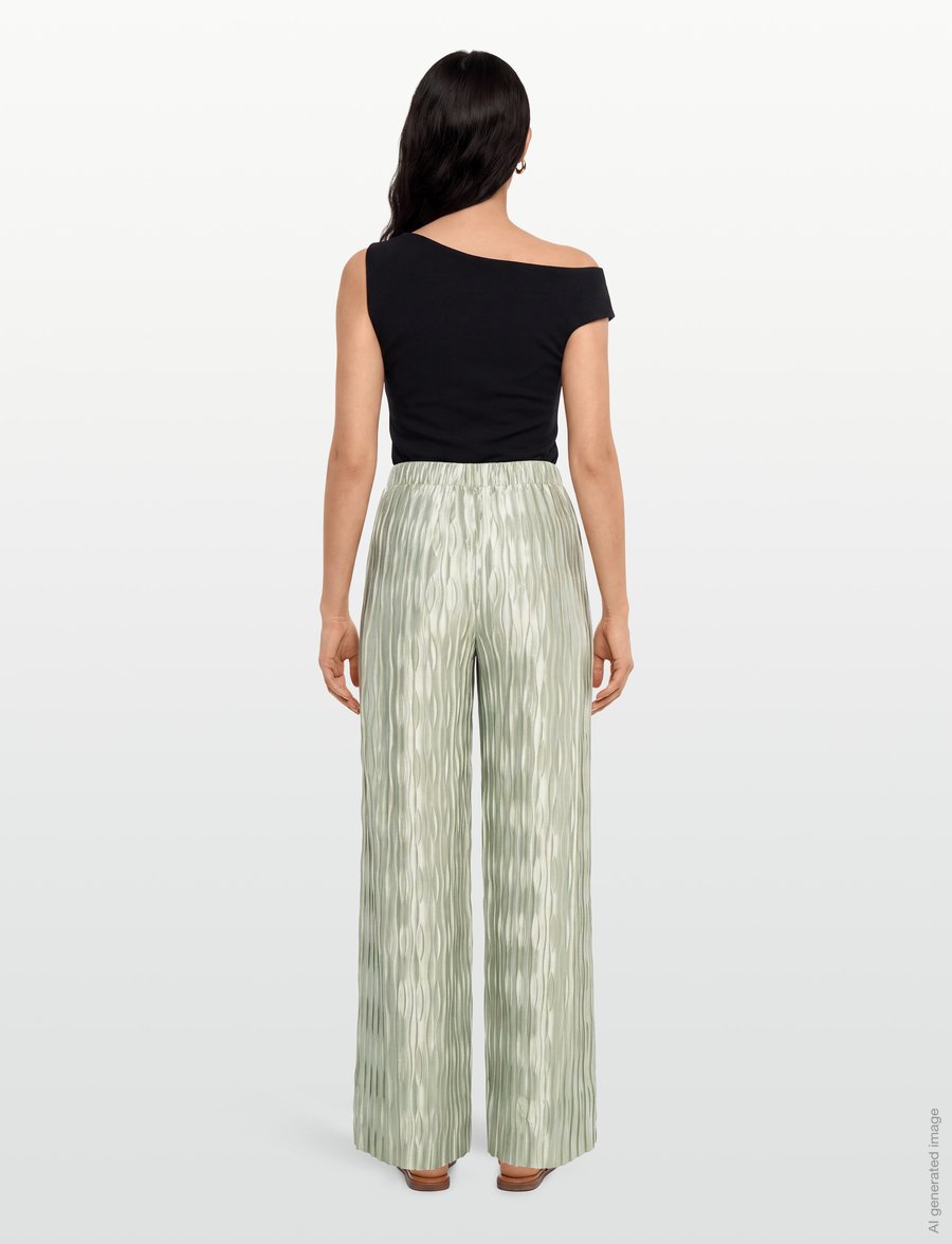 Dante6 - Dante6-Lilium plissé pants - bukser med brede ben - soft pistachio - 4