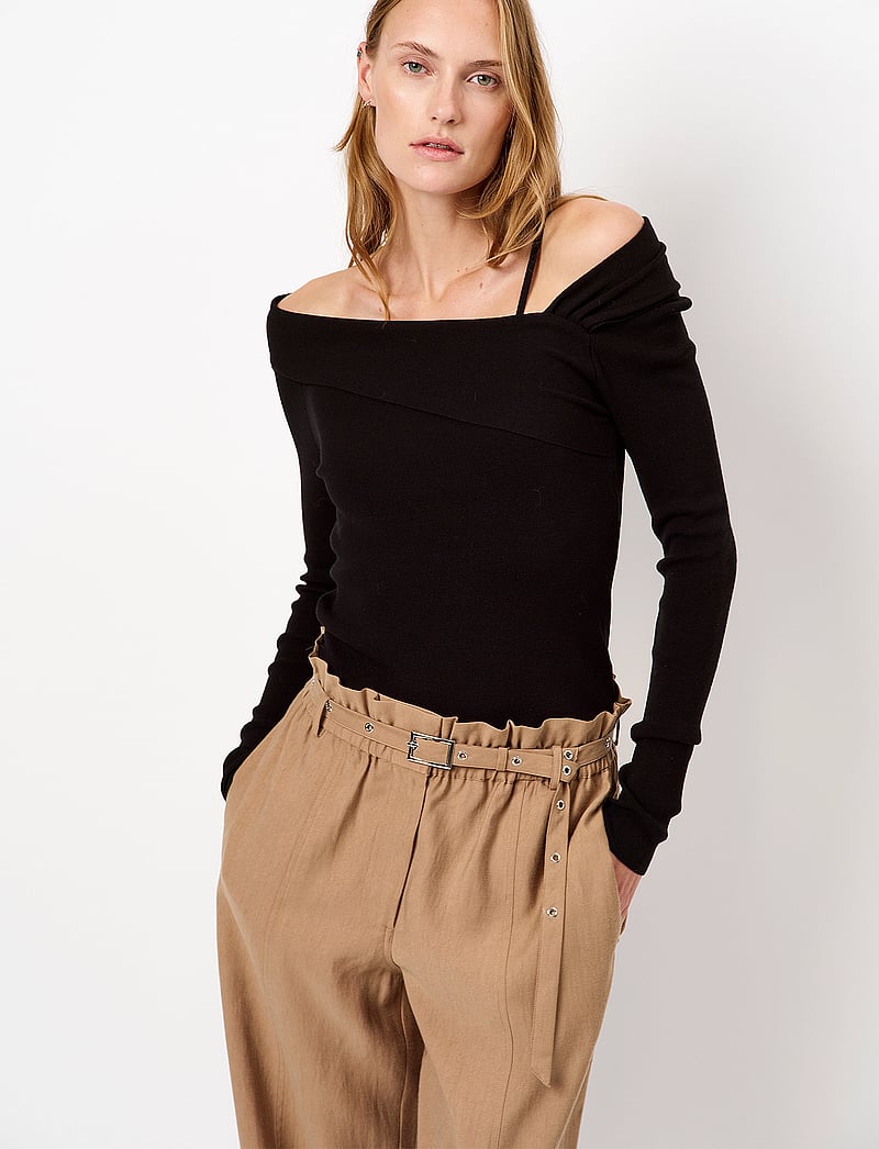 Dante6 - Dante6-Tyler belted adjustable pants - wide leg trousers - spiced camel - 3