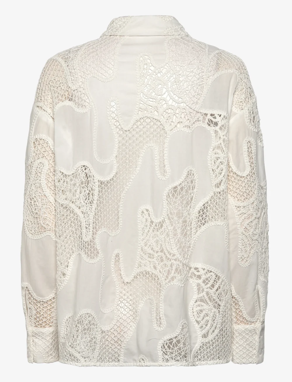 Dante6 - Dante6-Eleanor embroidered shirt - pitkähihaiset kauluspaidat - milk white - 2