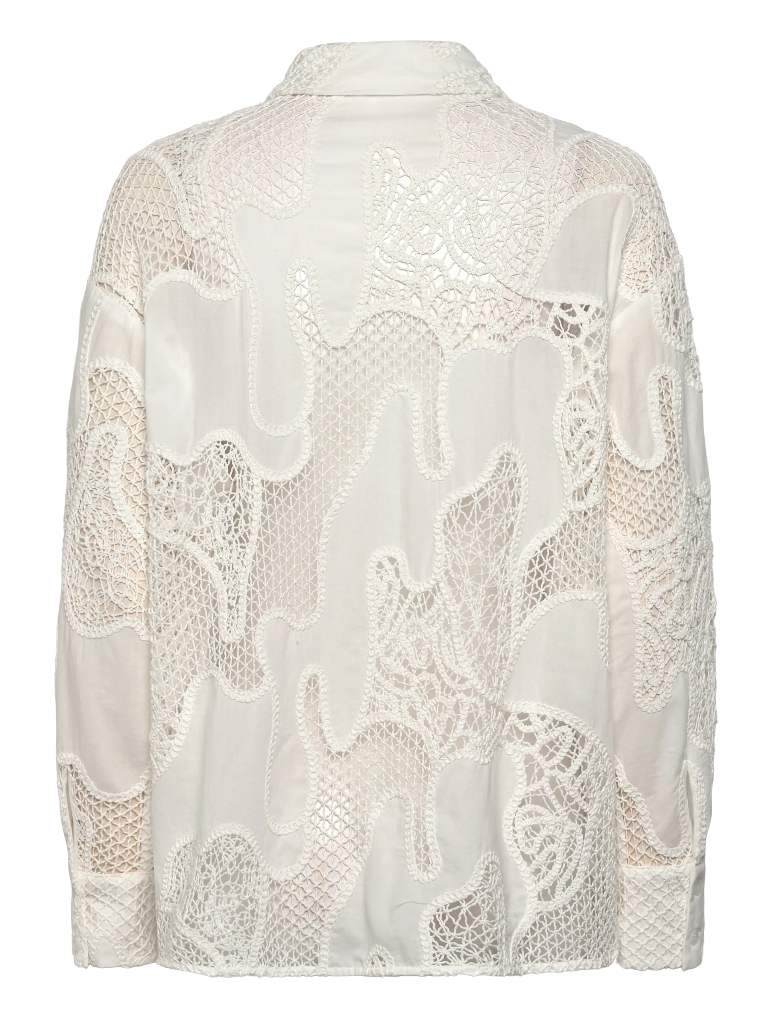 Dante6 - Dante6-Eleanor embroidered shirt - langärmlige hemden - milk white - 2
