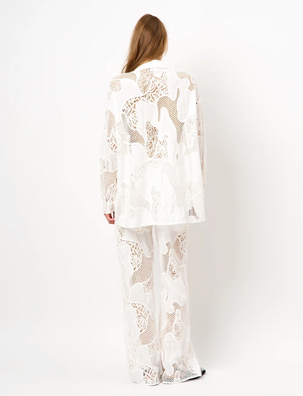 Dante6 - Dante6-Eleanor embroidered shirt - pitkähihaiset kauluspaidat - milk white - 4
