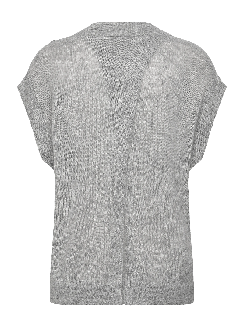 Dante6 - Dante6-Nycia Sleeveless sequin sweater - gestrickte westen - heather grey - 2
