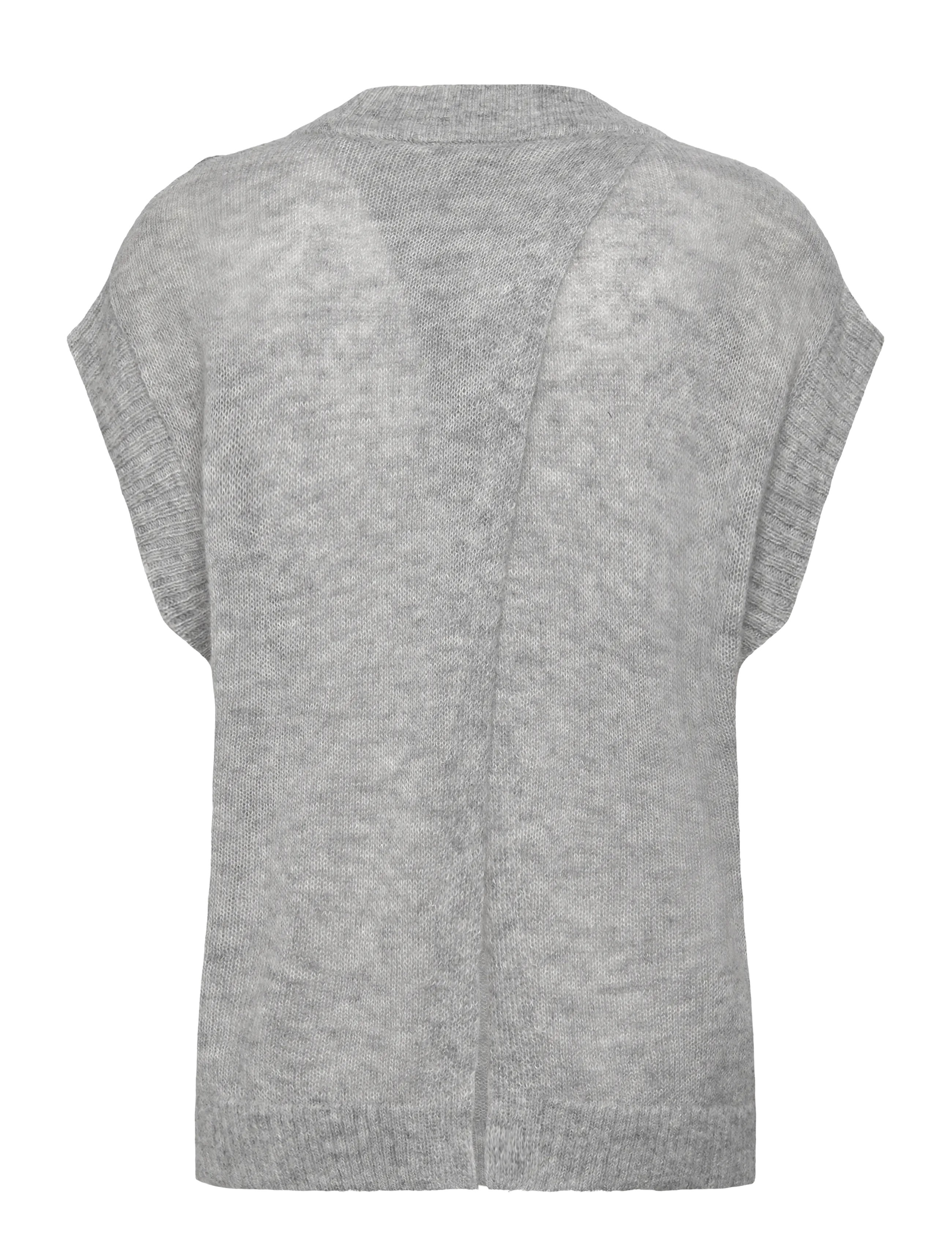 Dante6 - Dante6-Nycia Sleeveless sequin sweater - heather grey - 2