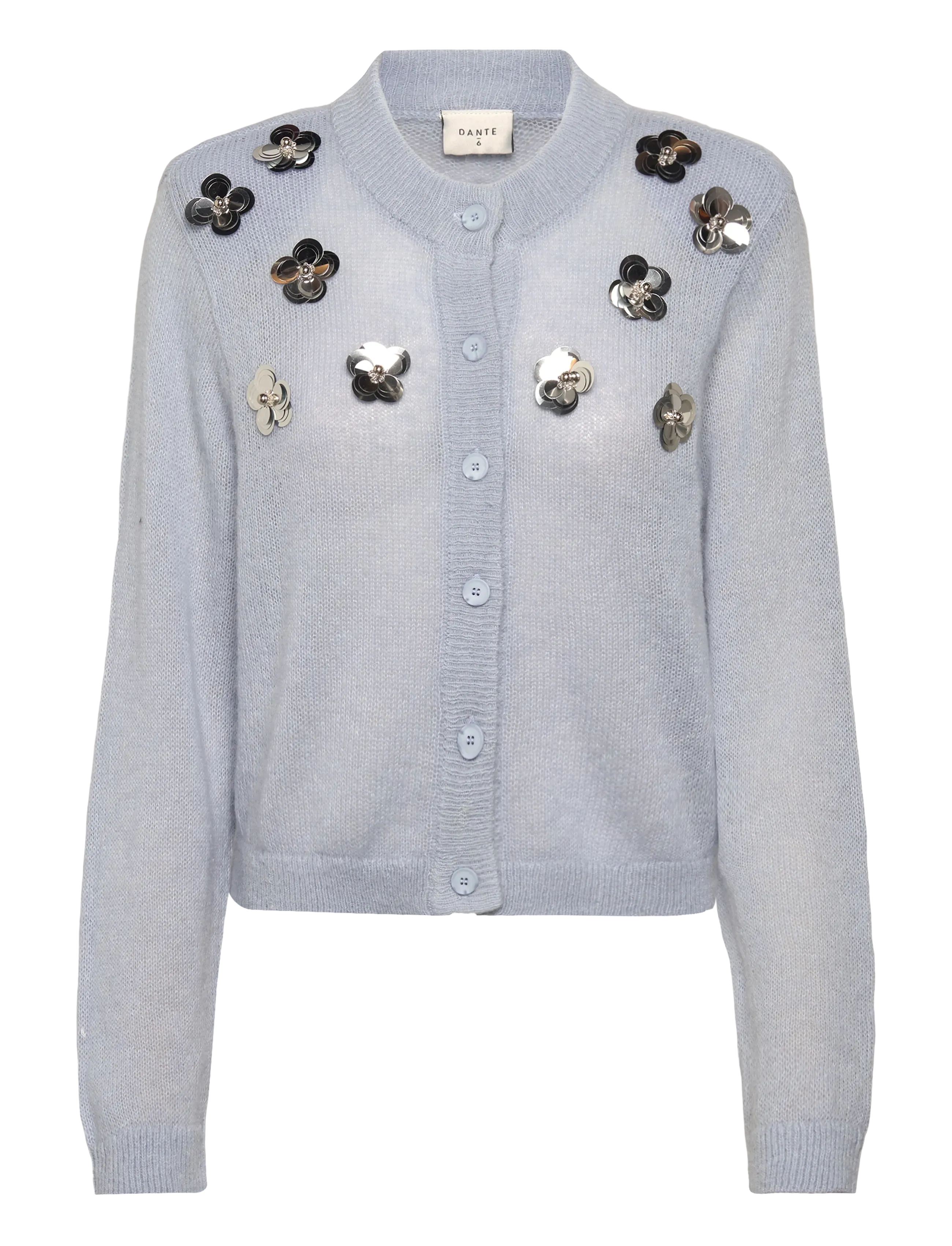 DANTE6 Dante6-Fawn Pailletten Cardigan Blau - XS - Damen