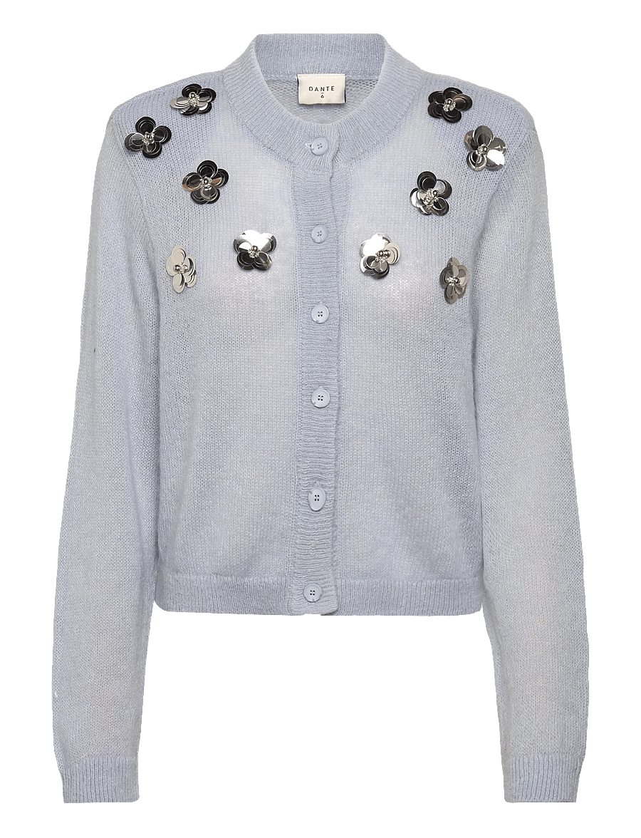 Dante6 - Dante6-Fawn sequin cardigan - koftor - cloud blue - 1