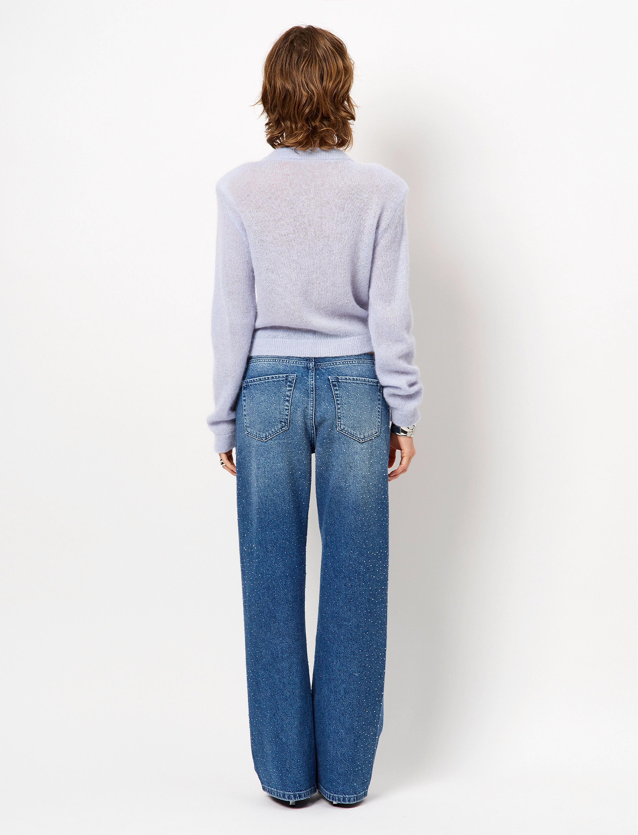 Dante6 - Dante6-Fawn sequin cardigan - koftor - cloud blue - 4