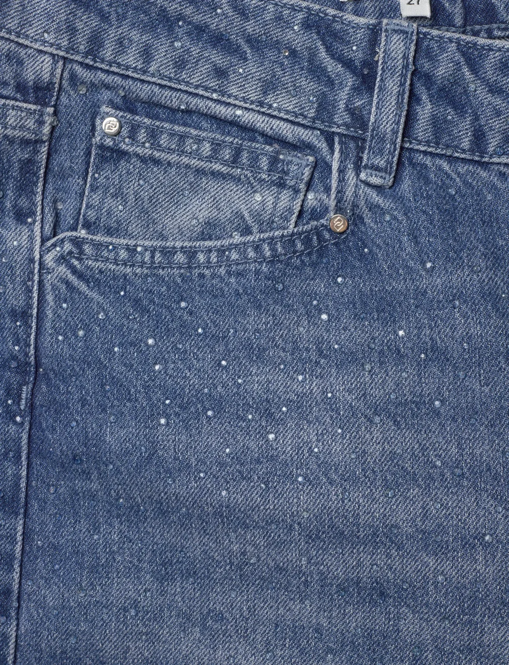 Dante6 - Dante6-Nuit rhinestone wide leg jeans - laia säärega teksad - vintage blue - 4