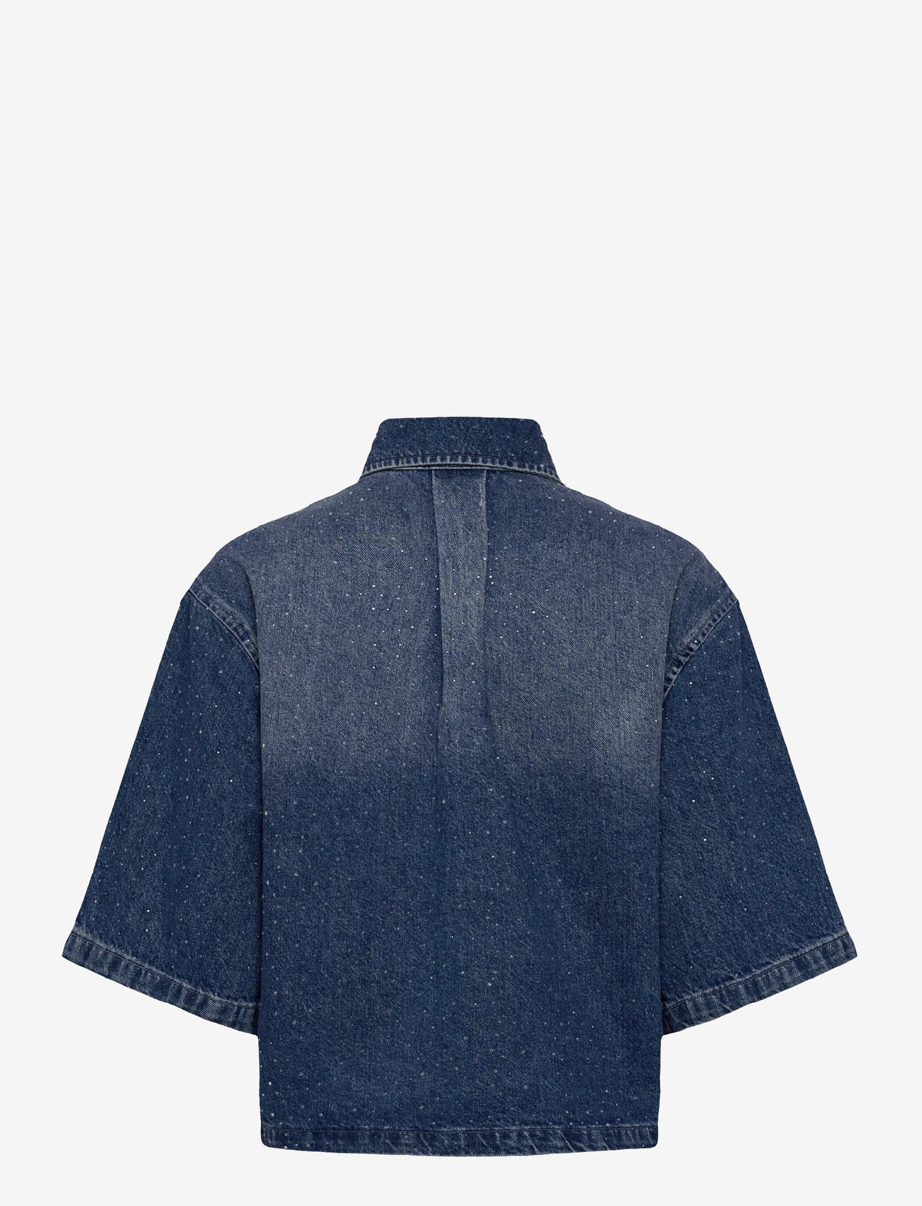 Dante6 - Dante6-Daisy rhinestone denim shirt - denim shirts - vintage blue - 1