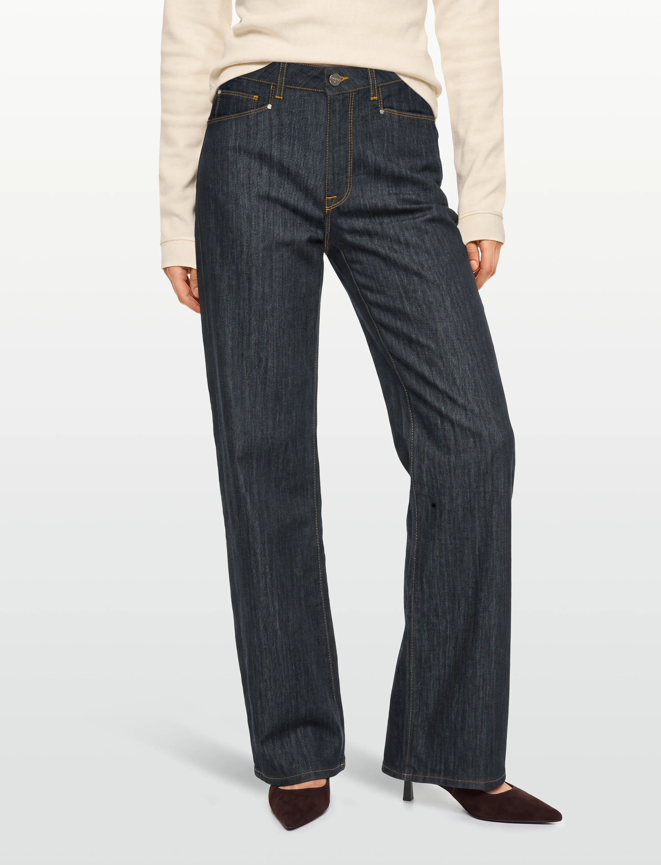 Dante6 - Dante6-Nuit indigo wide leg jeans - vida jeans - dark indigo - 3