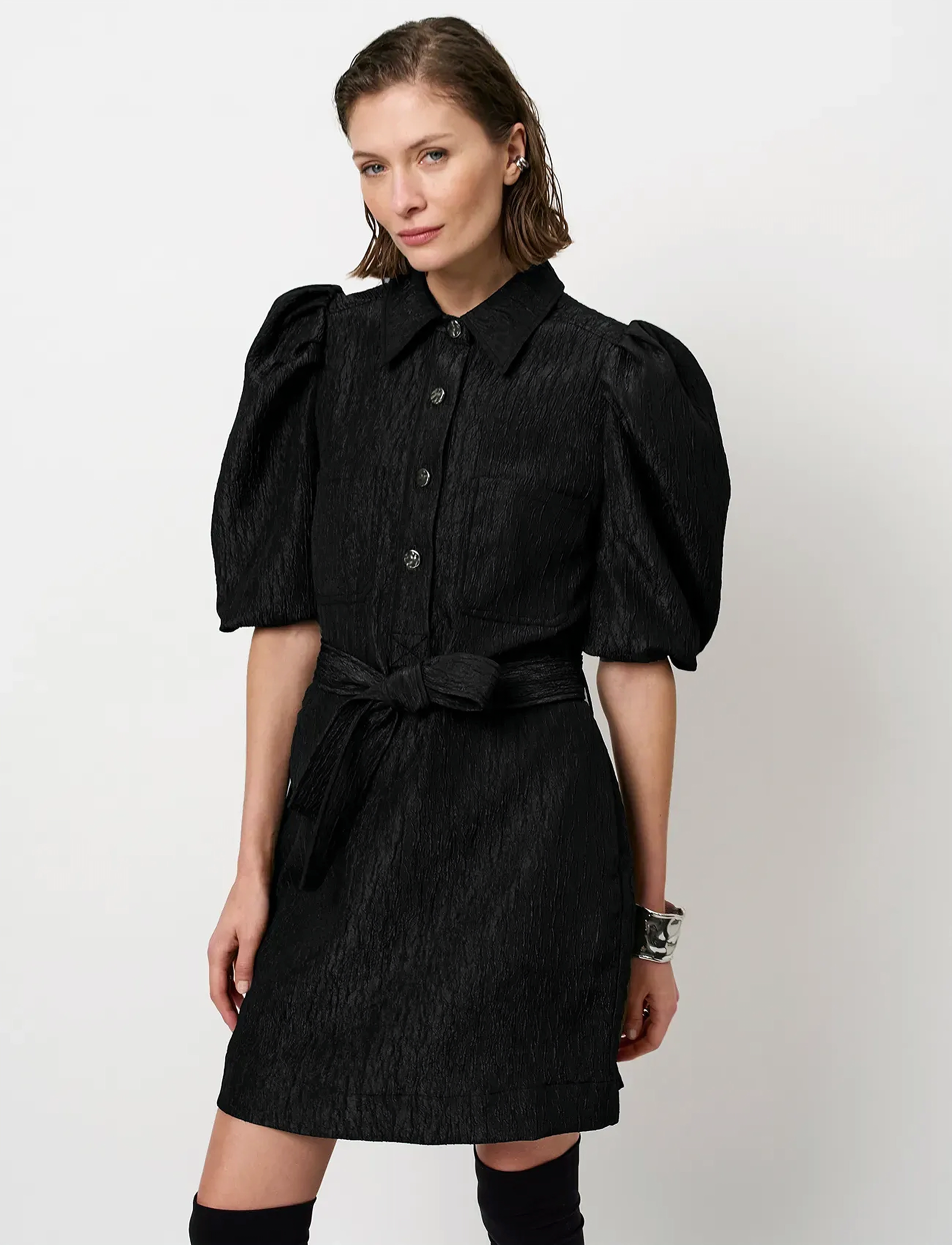 Dante6 Dante6-Koda Shirt Dress, 40, Black, Kjoler > Kort Kjole, Dame