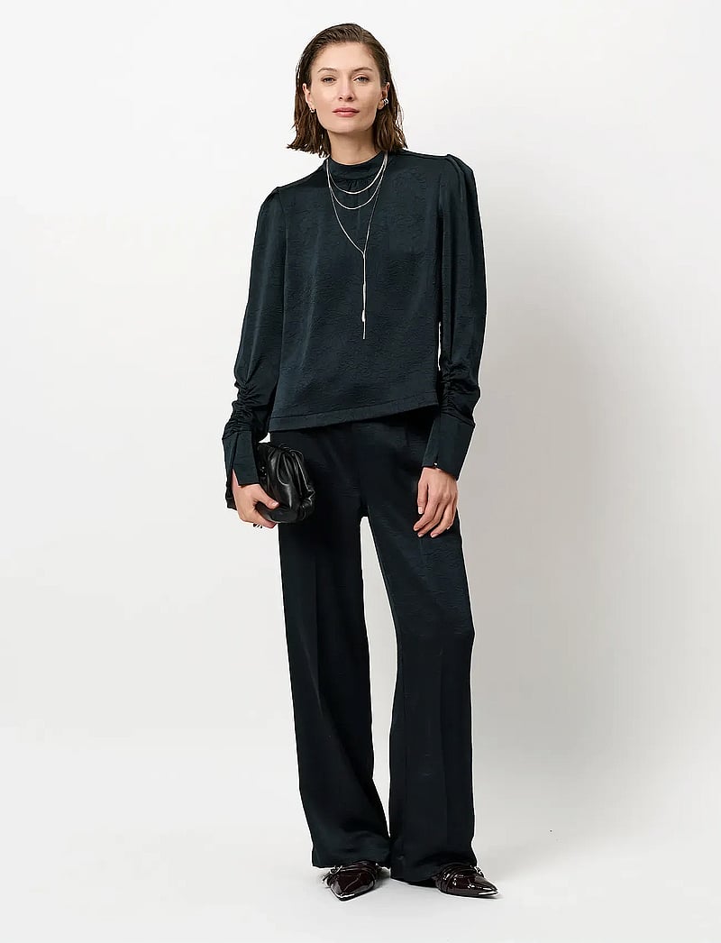 Dante6 - Dante6-Pristine turtle top - pikkade varrukatega pluusid - midnight green - 0