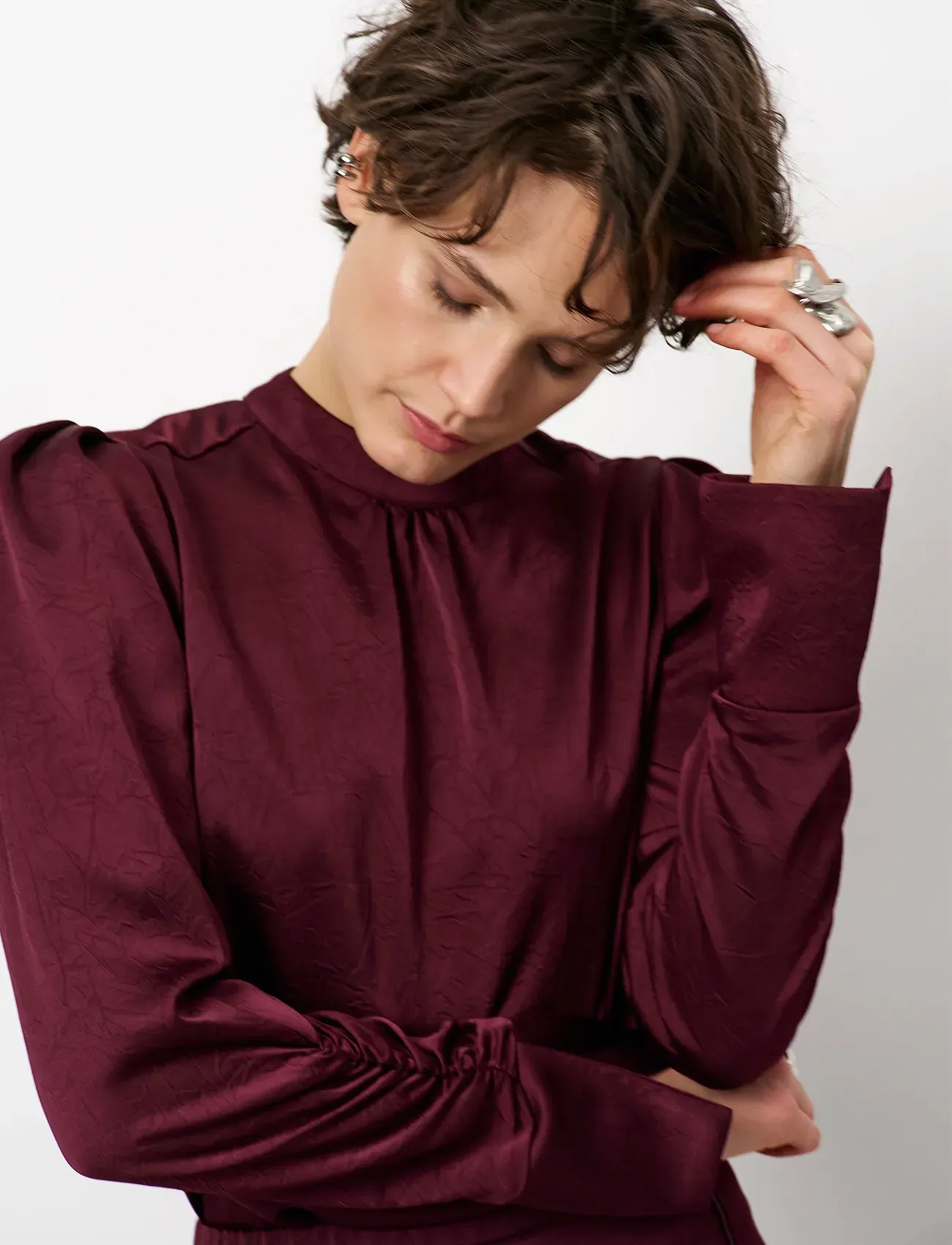 Dante6 - Dante6-Pristine turtle top - langærmede bluser - mulberry red - 3