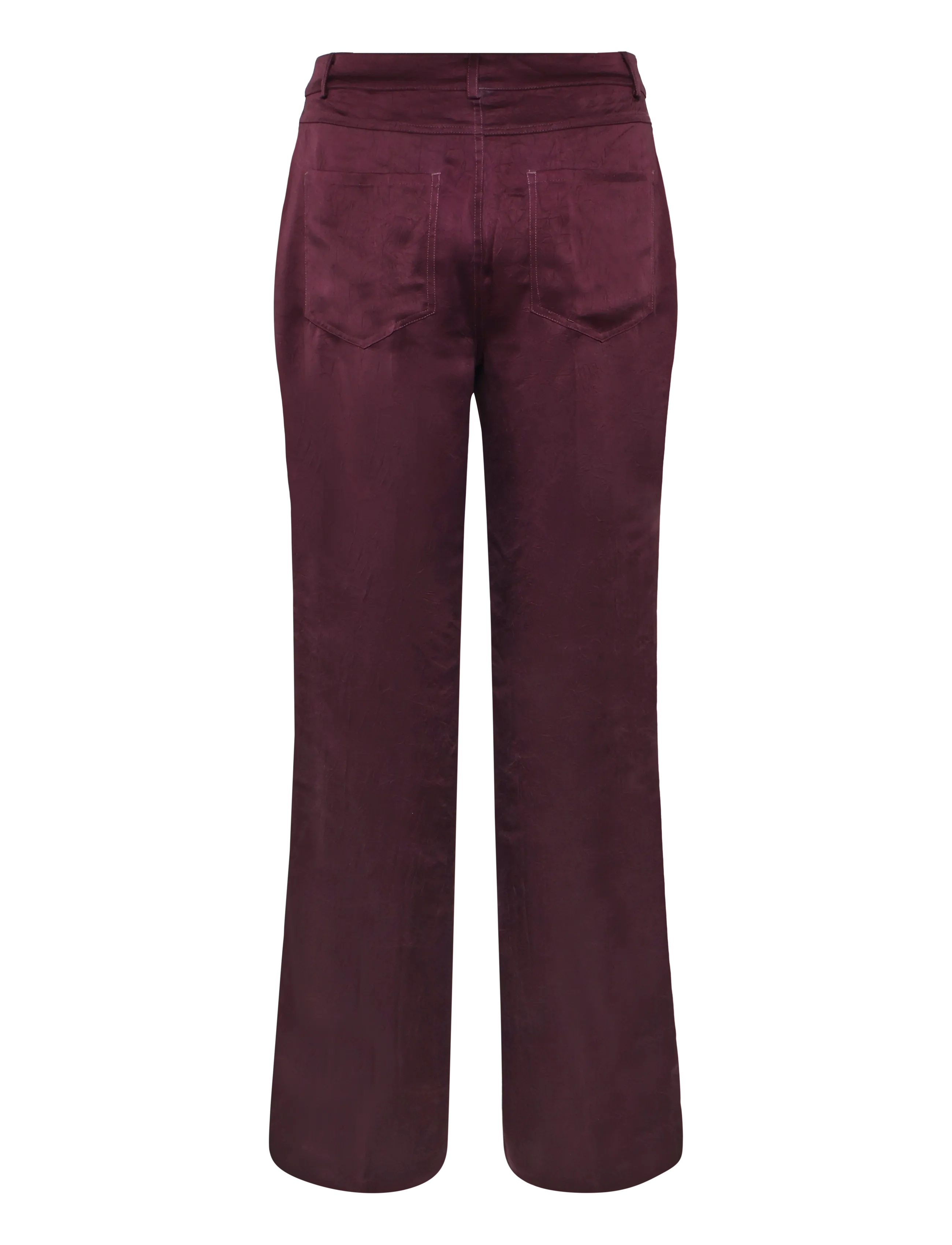 Dante6 - Dante6-Summit 5-pocket satin pants - mulberry red - 1