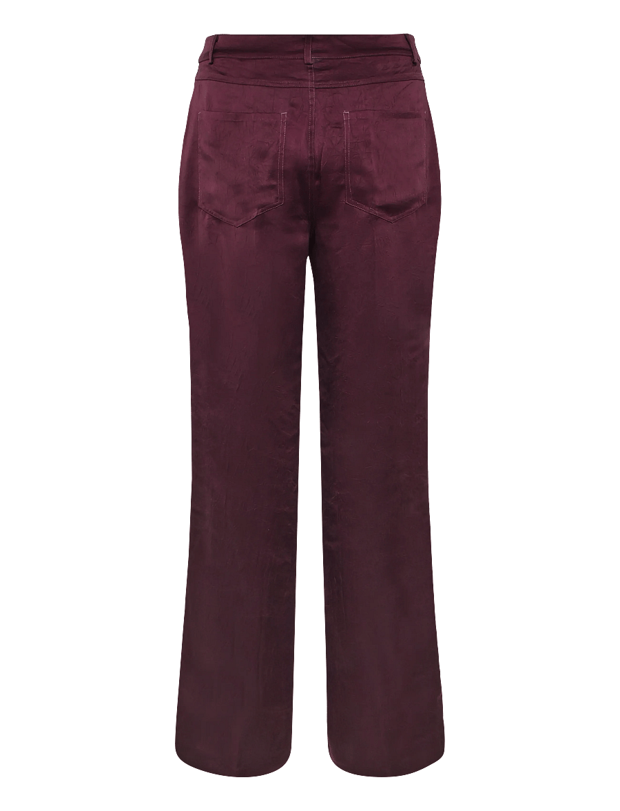 Dante6 - Dante6-Summit 5-pocket satin pants - mulberry red - 1